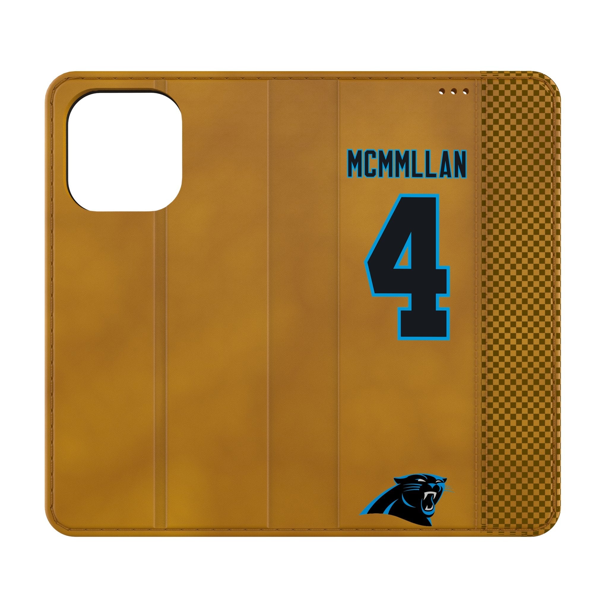 Tetairoa McMillan Carolina Panthers 4 Game Tactic Folio Phone Case for Apple iPhone - Sports Gifts, Sports Memorabilia, Sports Collectibles, Fan Shop
