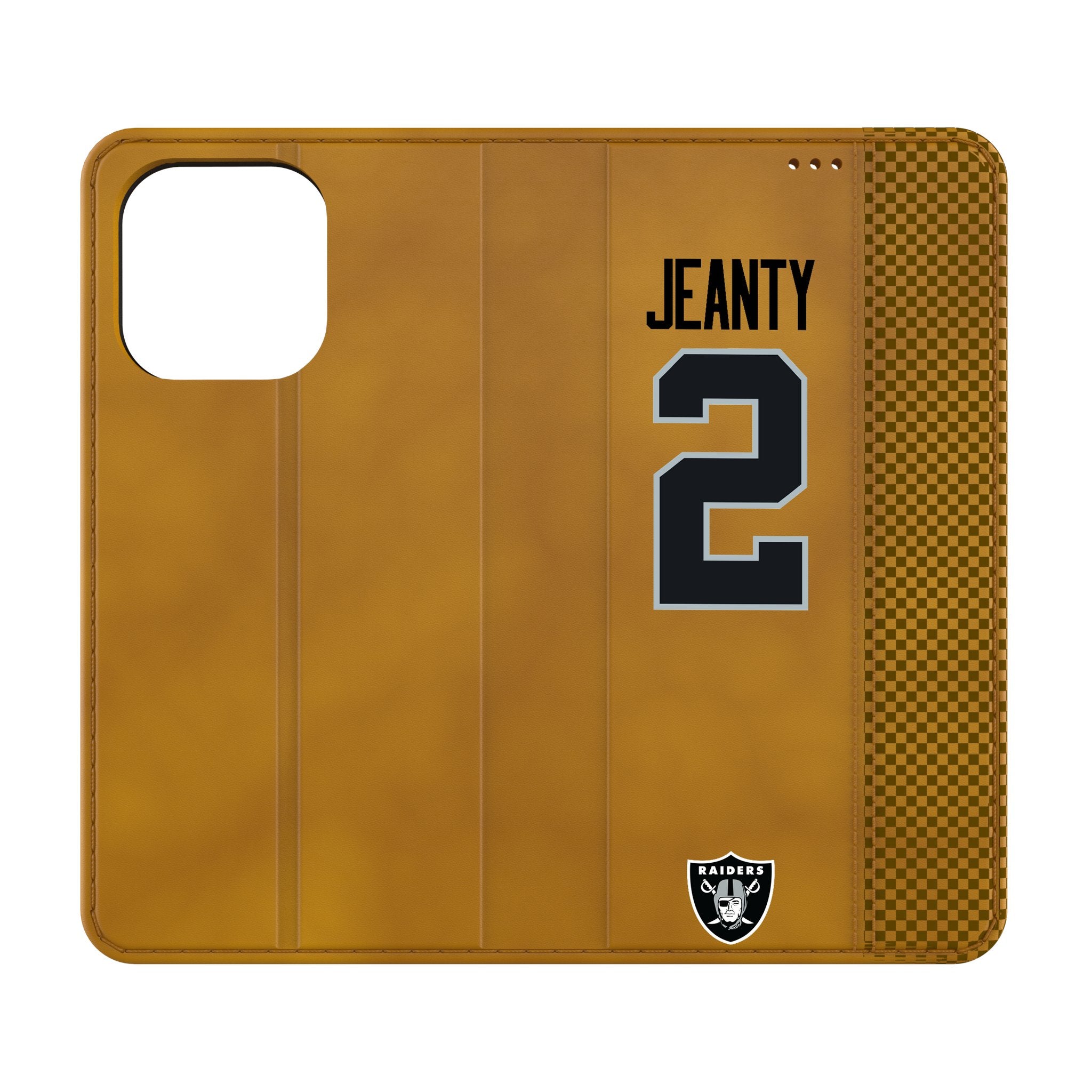 Ashton Jeanty Las Vegas Raiders 2 Game Tactic Folio Phone Case for Apple iPhone - Sports Gifts, Sports Memorabilia, Sports Collectibles, Fan Shop