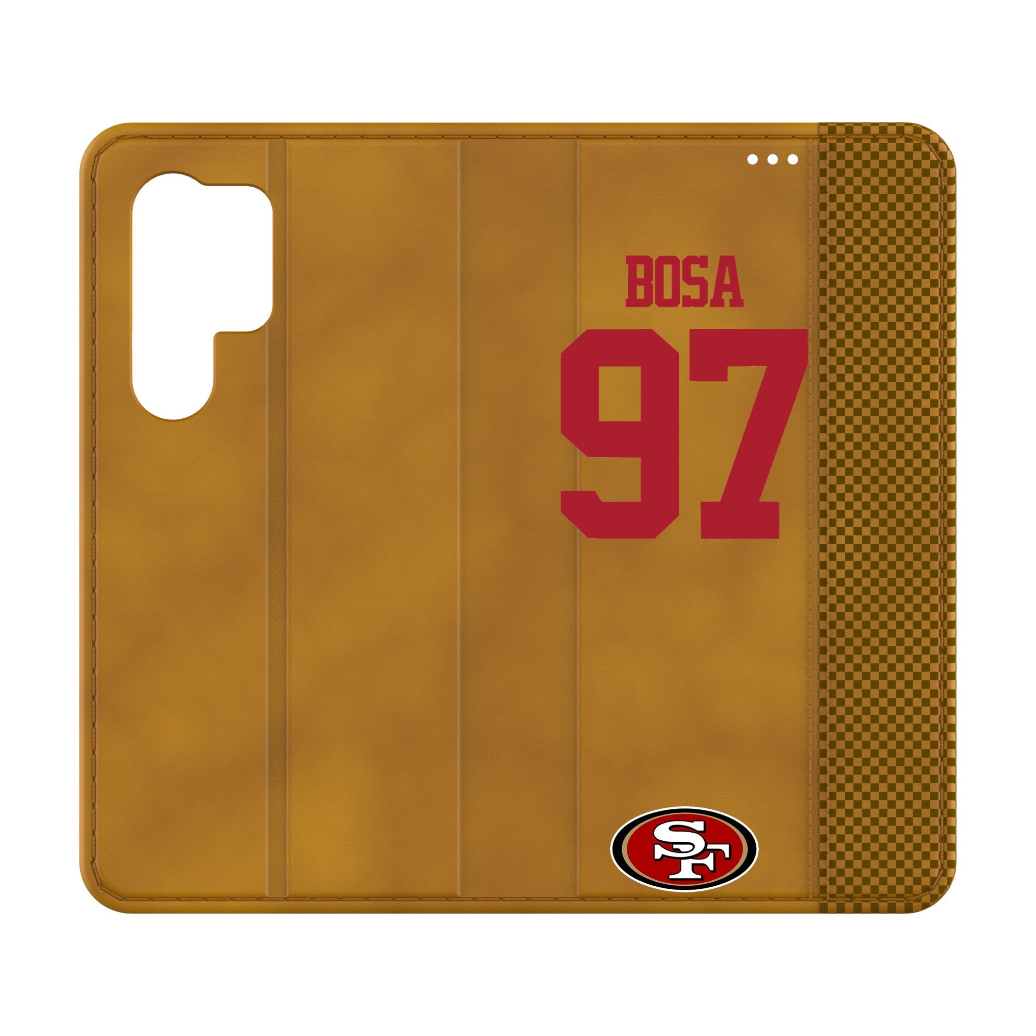 Nick Bosa San Francisco 49ers 97 Game Tactic Folio Phone Case for Samsung Galaxy - Sports Gifts, Sports Memorabilia, Sports Collectibles, Fan Shop