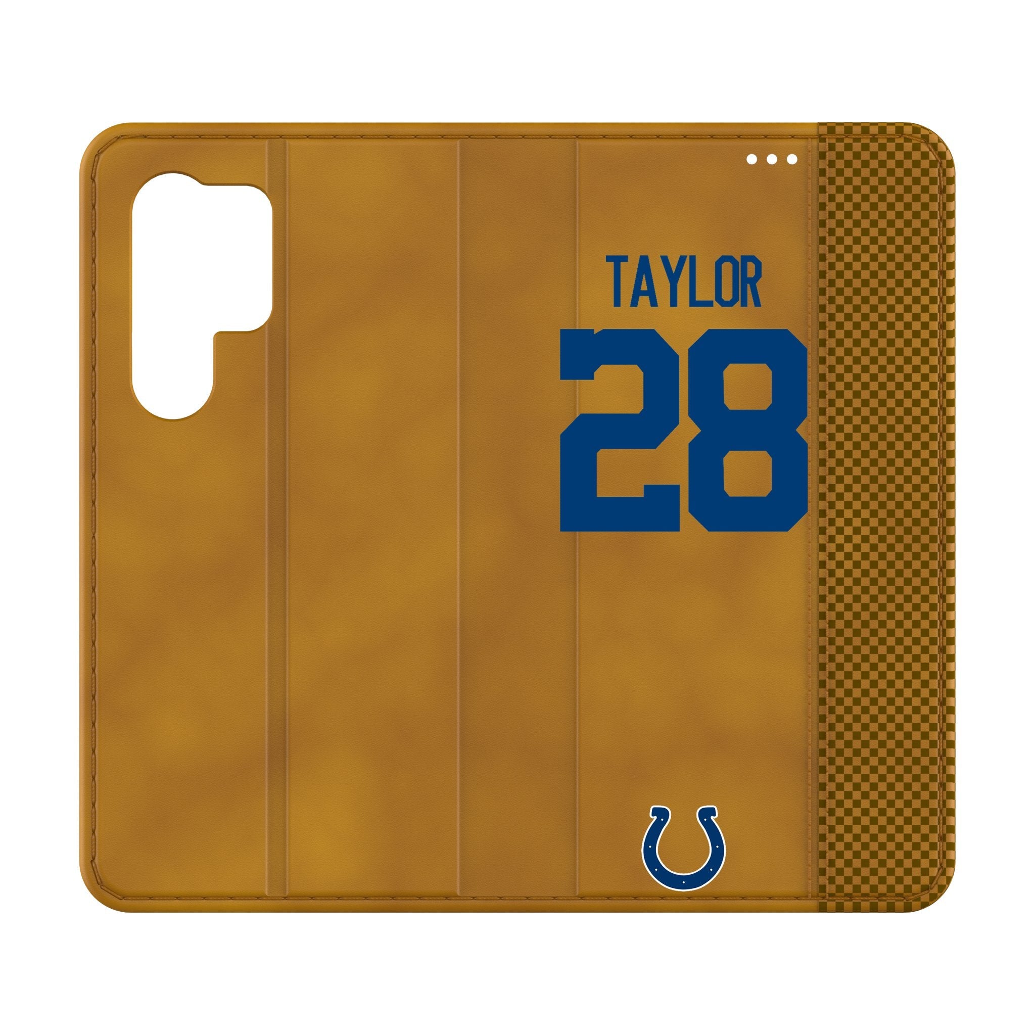 Jonathan Taylor Indianapolis Colts 28 Game Tactic Folio Phone Case for Samsung Galaxy - Sports Gifts, Sports Memorabilia, Sports Collectibles, Fan Shop