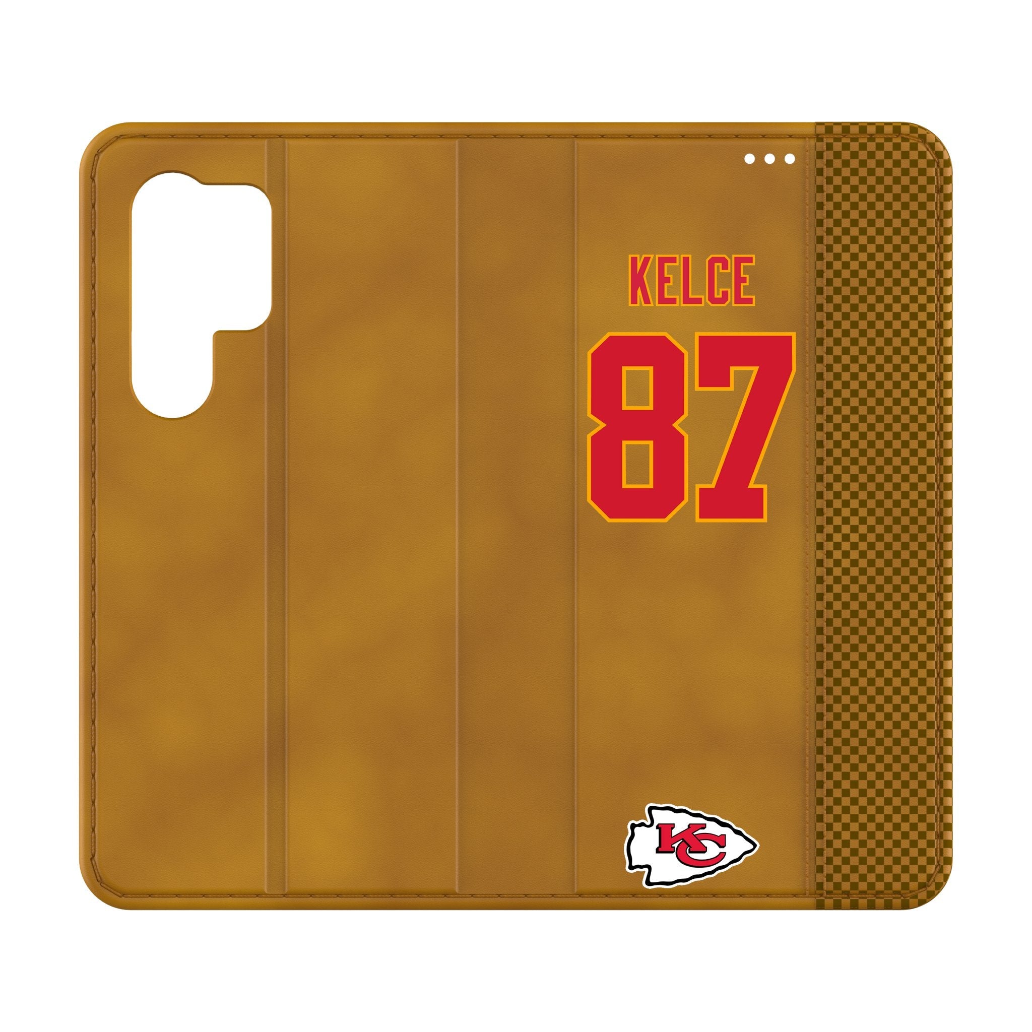 Travis Kelce Kansas City Chiefs 87 Game Tactic Folio Phone Case for Samsung Galaxy - Sports Gifts, Sports Memorabilia, Sports Collectibles, Fan Shop