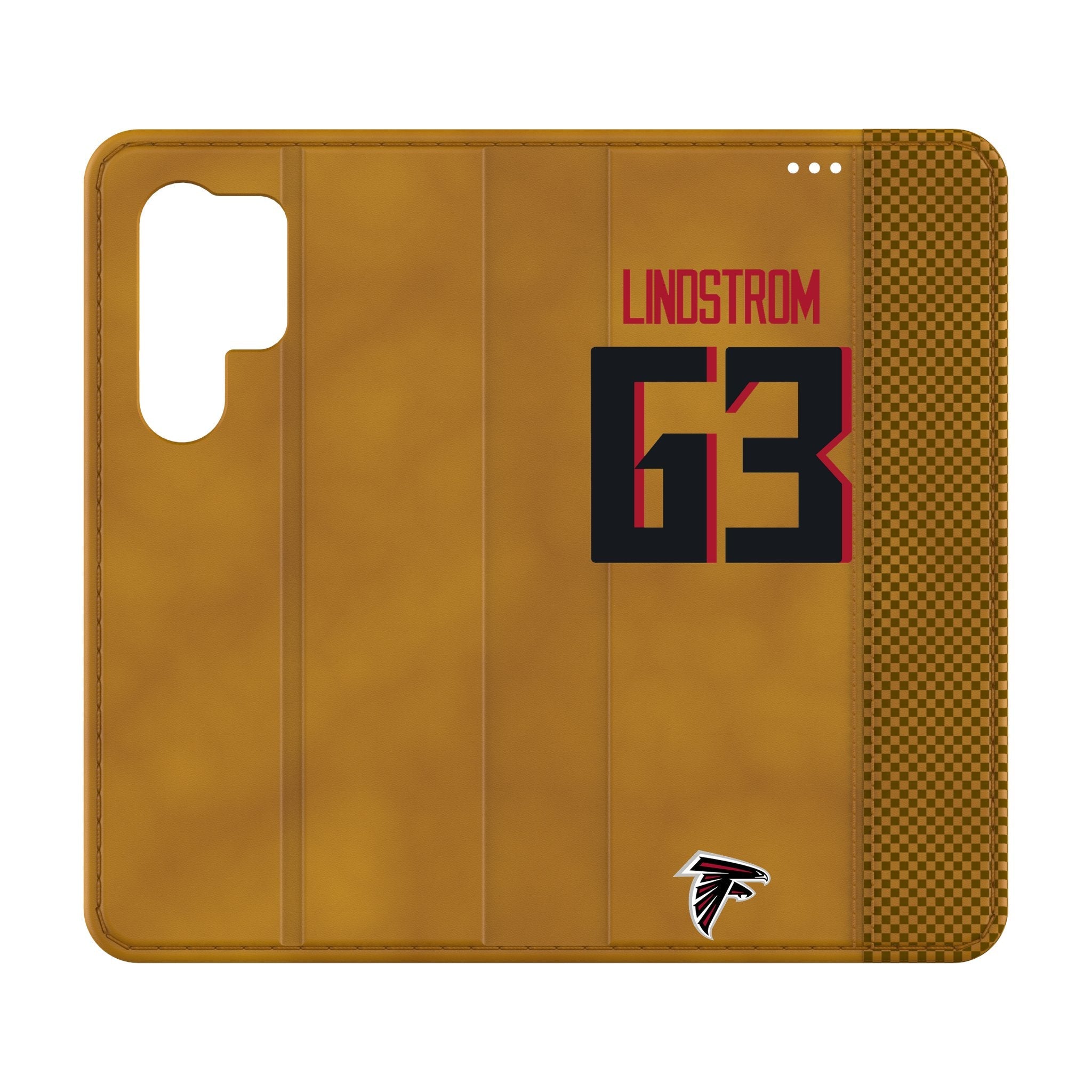 Chris Lindstrom Atlanta Falcons 63 Game Tactic Folio Phone Case for Samsung Galaxy - Sports Gifts, Sports Memorabilia, Sports Collectibles, Fan Shop