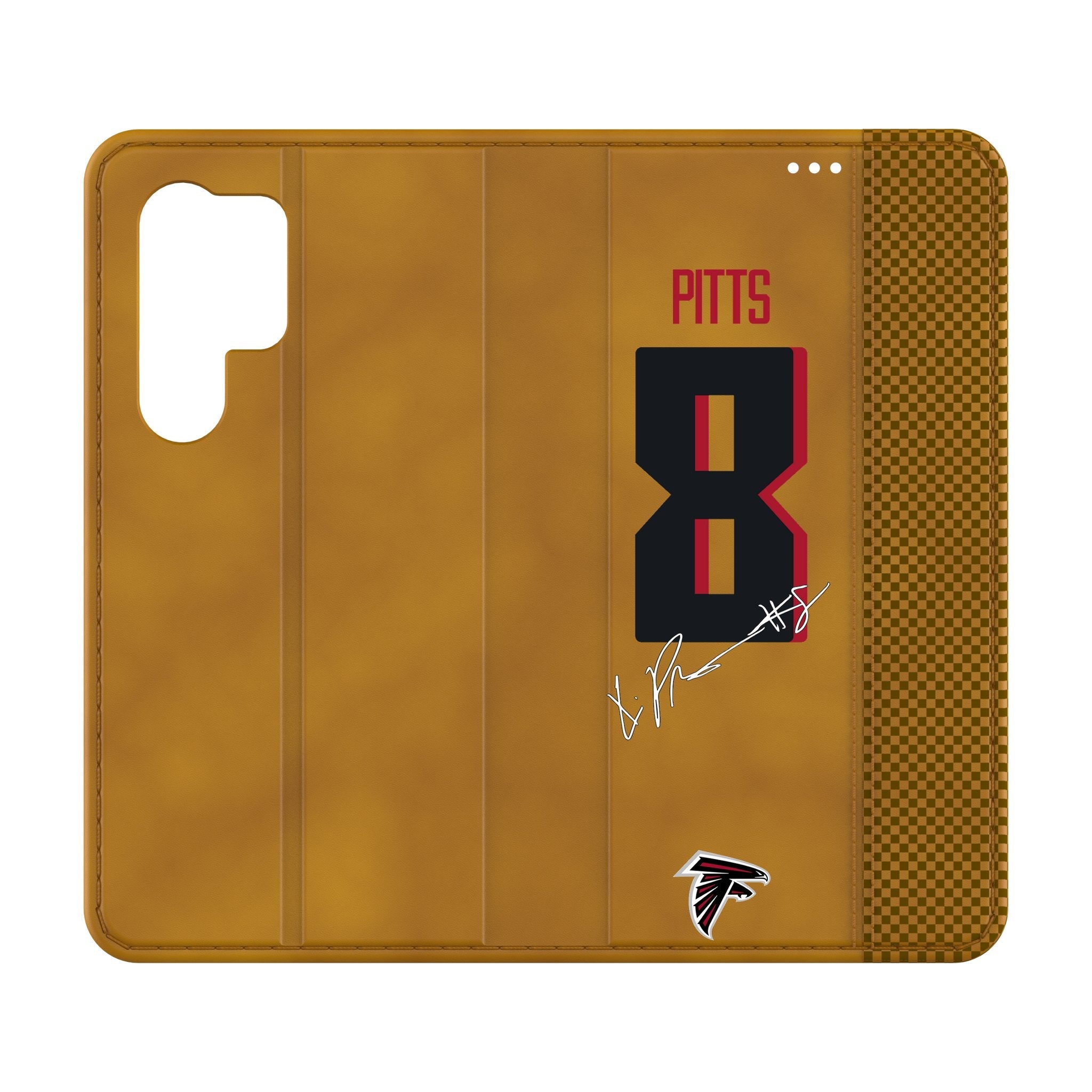 Kyle Pitts Atlanta Falcons 8 Game Tactic Folio Phone Case for Samsung Galaxy - Sports Gifts, Sports Memorabilia, Sports Collectibles, Fan Shop