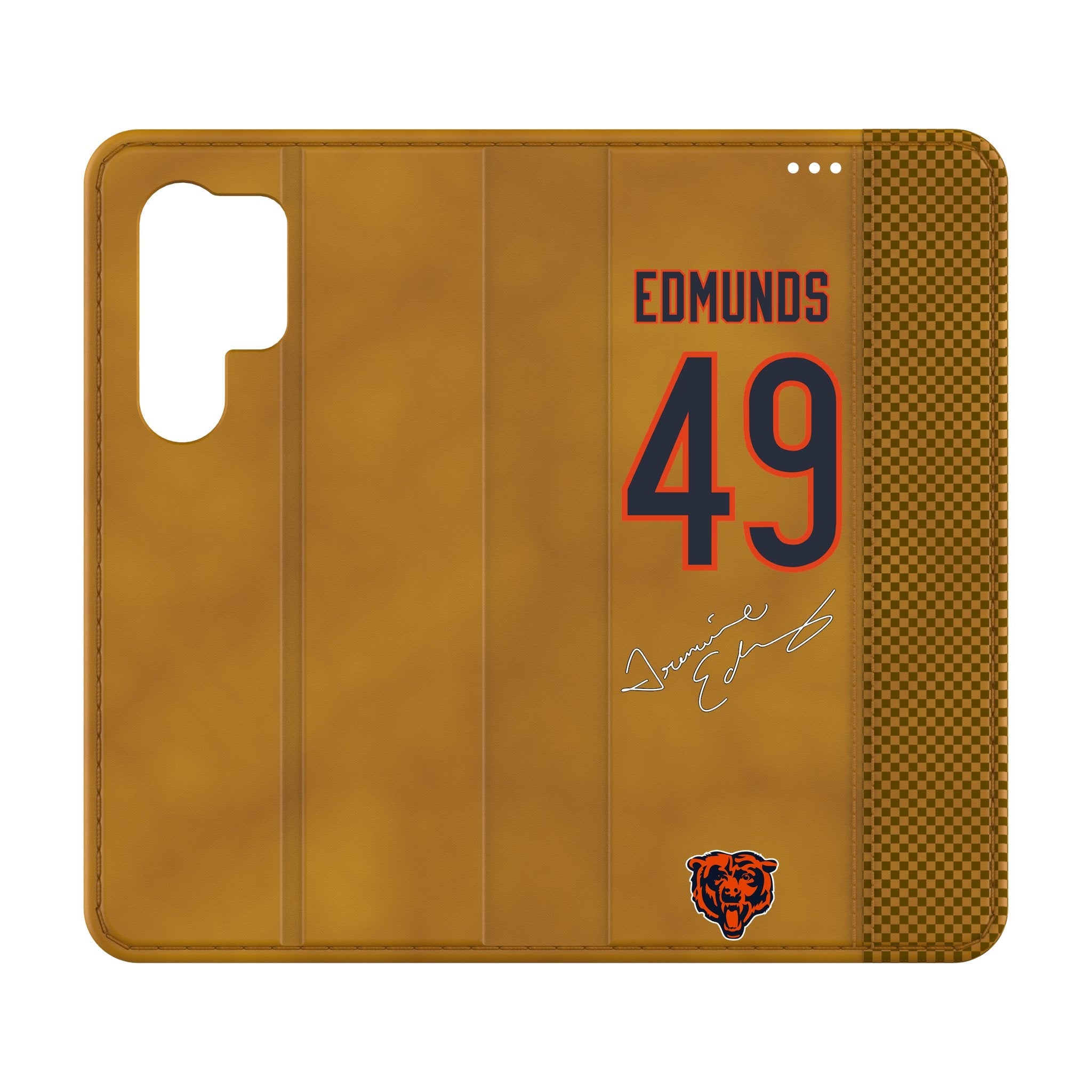 Tremaine Edmunds Chicago Bears 49 Game Tactic Folio Phone Case for Samsung Galaxy - Sports Gifts, Sports Memorabilia, Sports Collectibles, Fan Shop