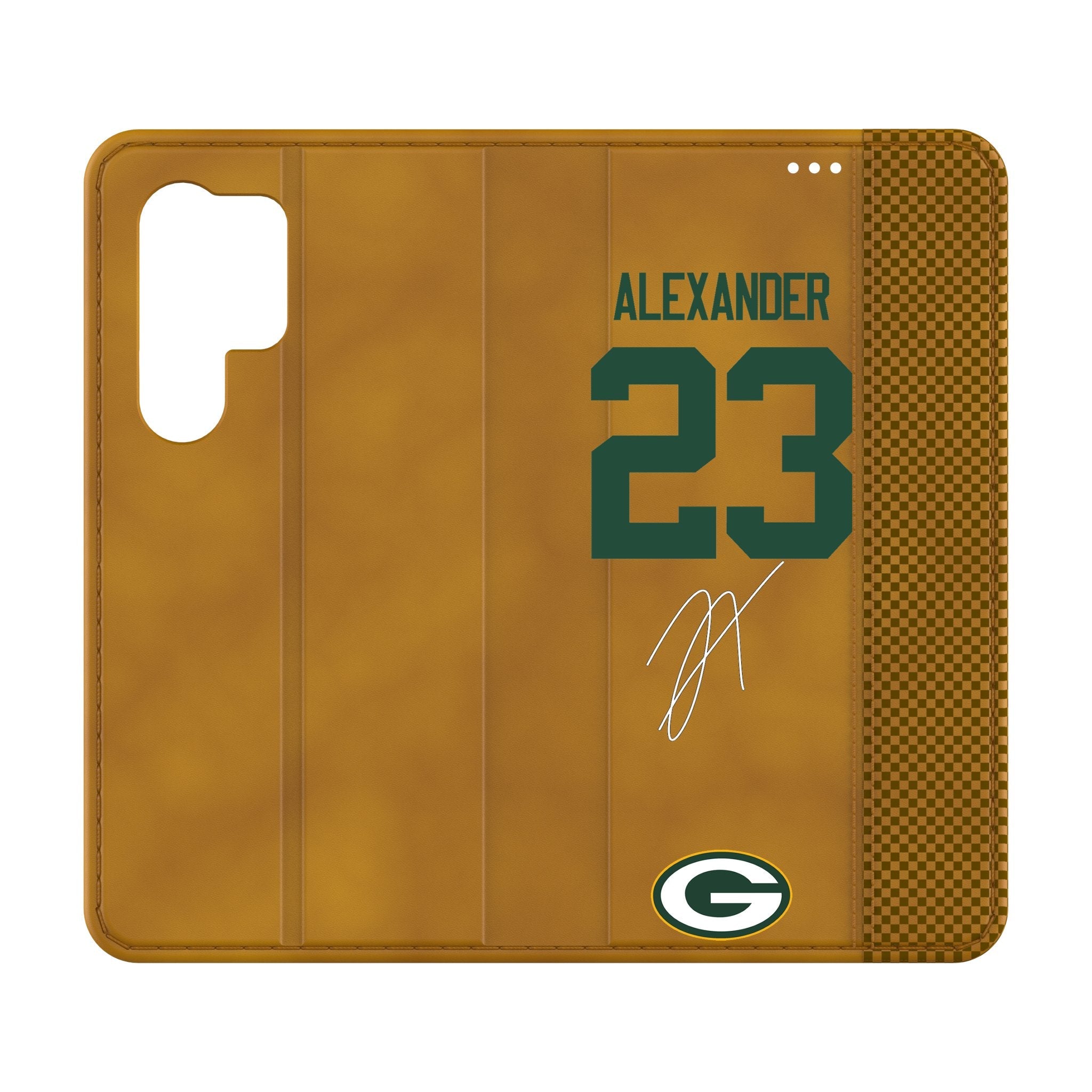 Jaire Alexander Green Bay Packers 23 Game Tactic Folio Phone Case for Samsung Galaxy - Sports Gifts, Sports Memorabilia, Sports Collectibles, Fan Shop