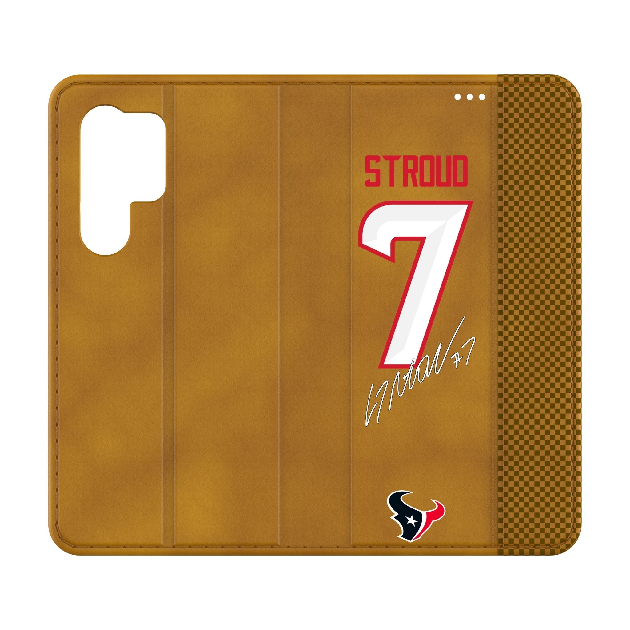 C.J. Stroud Houston Texans 7 Game Tactic Folio Phone Case for Samsung Galaxy - Sports Gifts, Sports Memorabilia, Sports Collectibles, Fan Shop