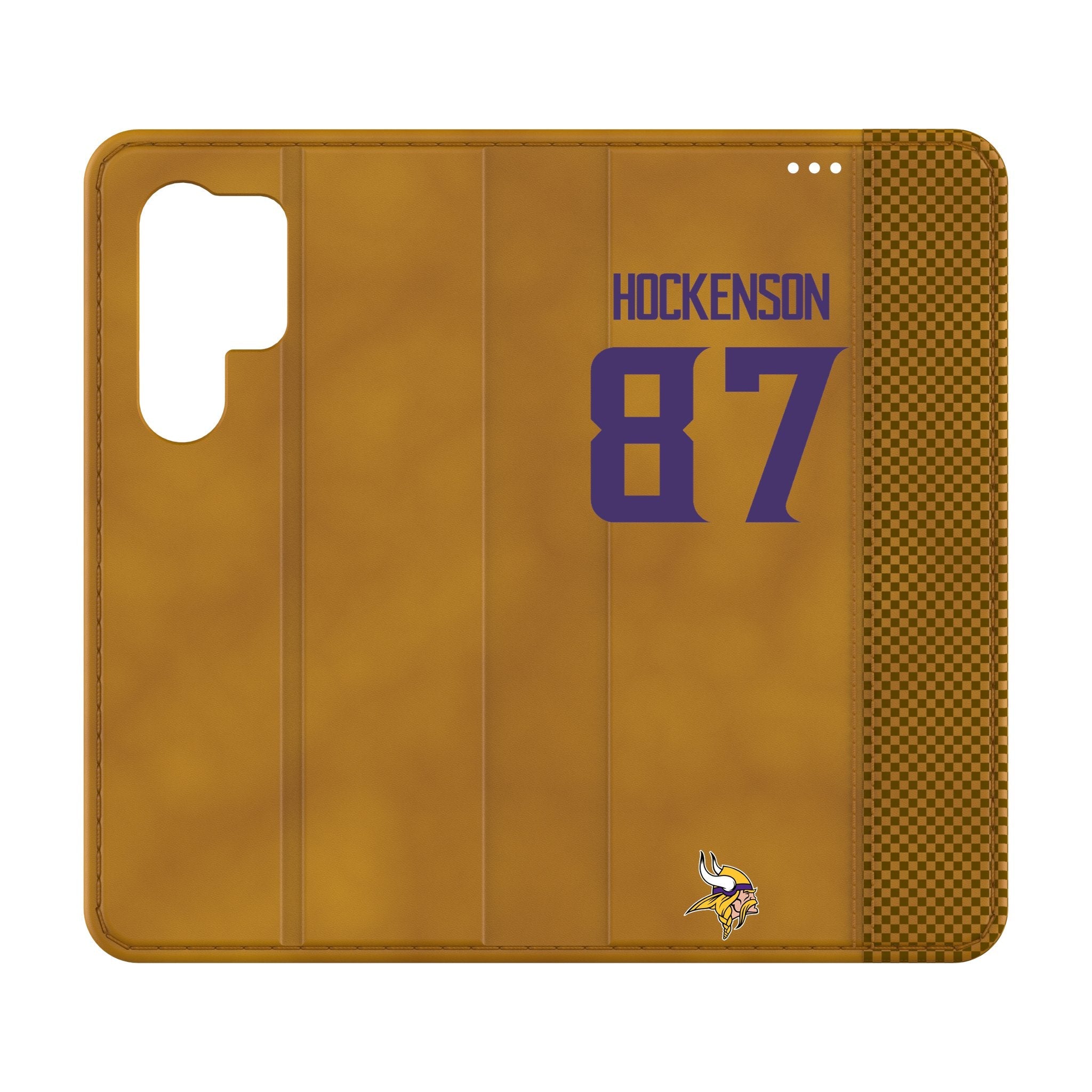 T.J. Hockenson Minnesota Vikings 87 Game Tactic Folio Phone Case for Samsung Galaxy - Sports Gifts, Sports Memorabilia, Sports Collectibles, Fan Shop
