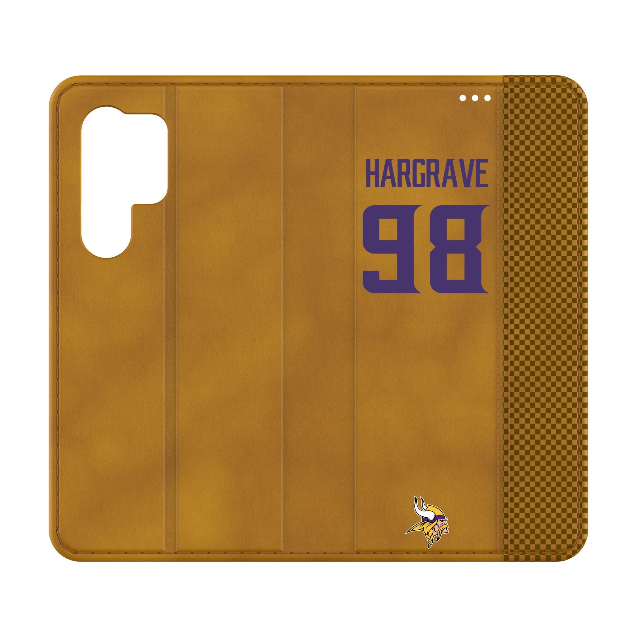 Javon Hargrave Minnesota Vikings 98 Game Tactic Folio Phone Case for Samsung Galaxy - Sports Gifts, Sports Memorabilia, Sports Collectibles, Fan Shop