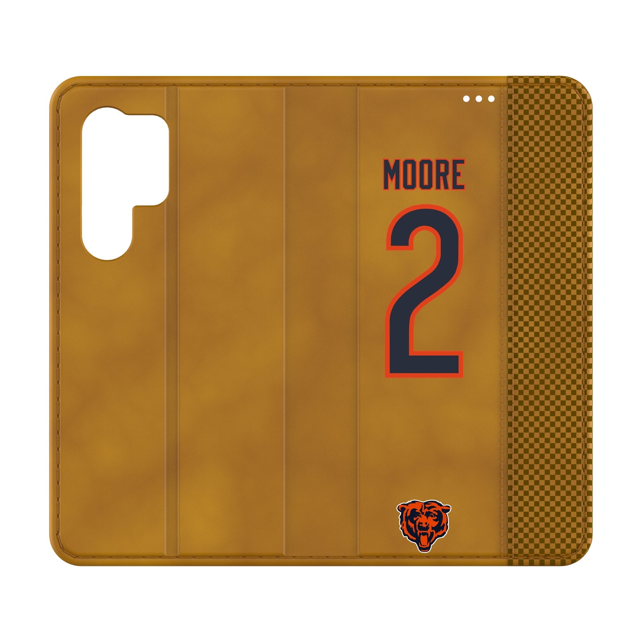 DJ Moore Chicago Bears 2 Game Tactic Folio Phone Case for Samsung Galaxy - Sports Gifts, Sports Memorabilia, Sports Collectibles, Fan Shop