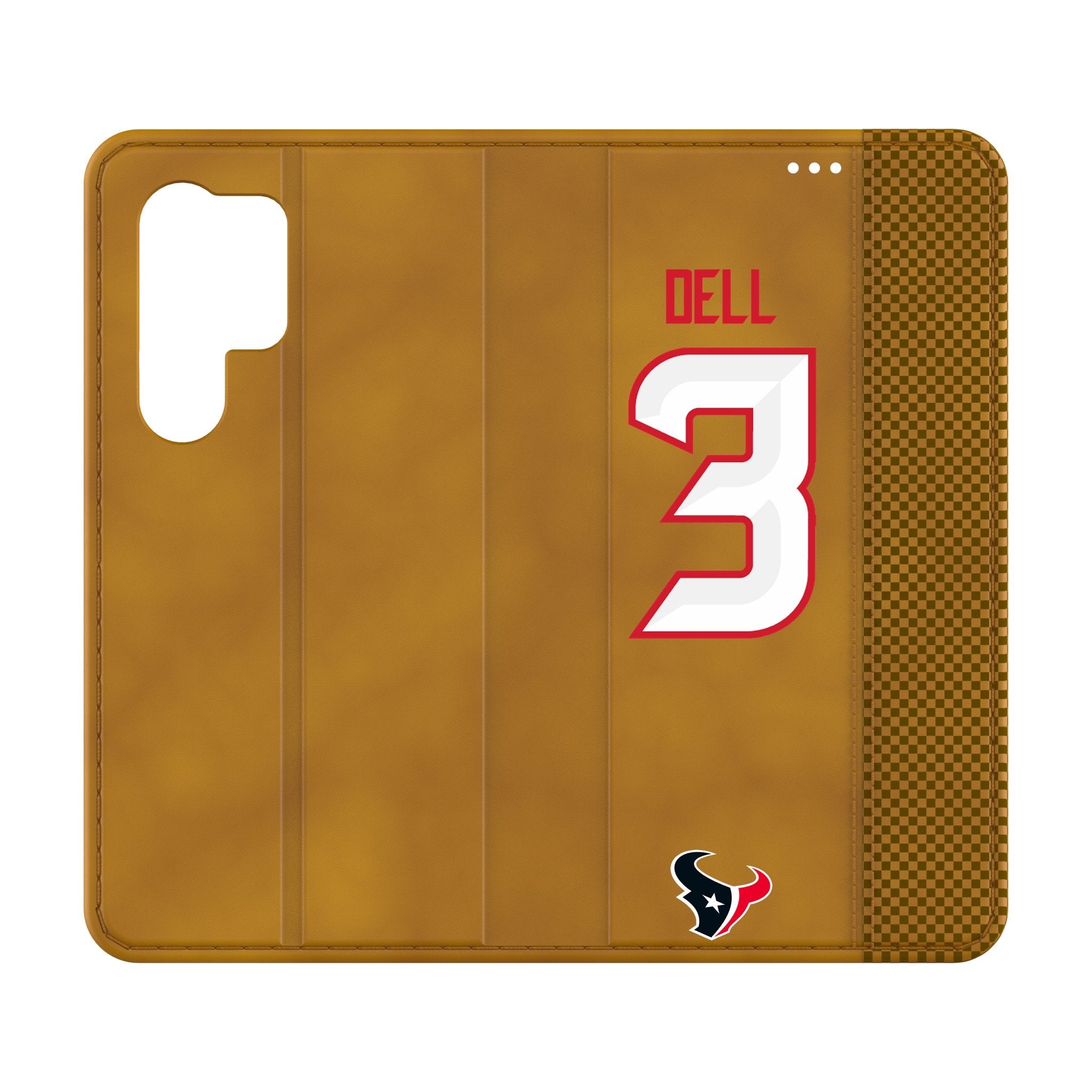 Tank Dell Houston Texans 3 Game Tactic Folio Phone Case for Samsung Galaxy - Sports Gifts, Sports Memorabilia, Sports Collectibles, Fan Shop