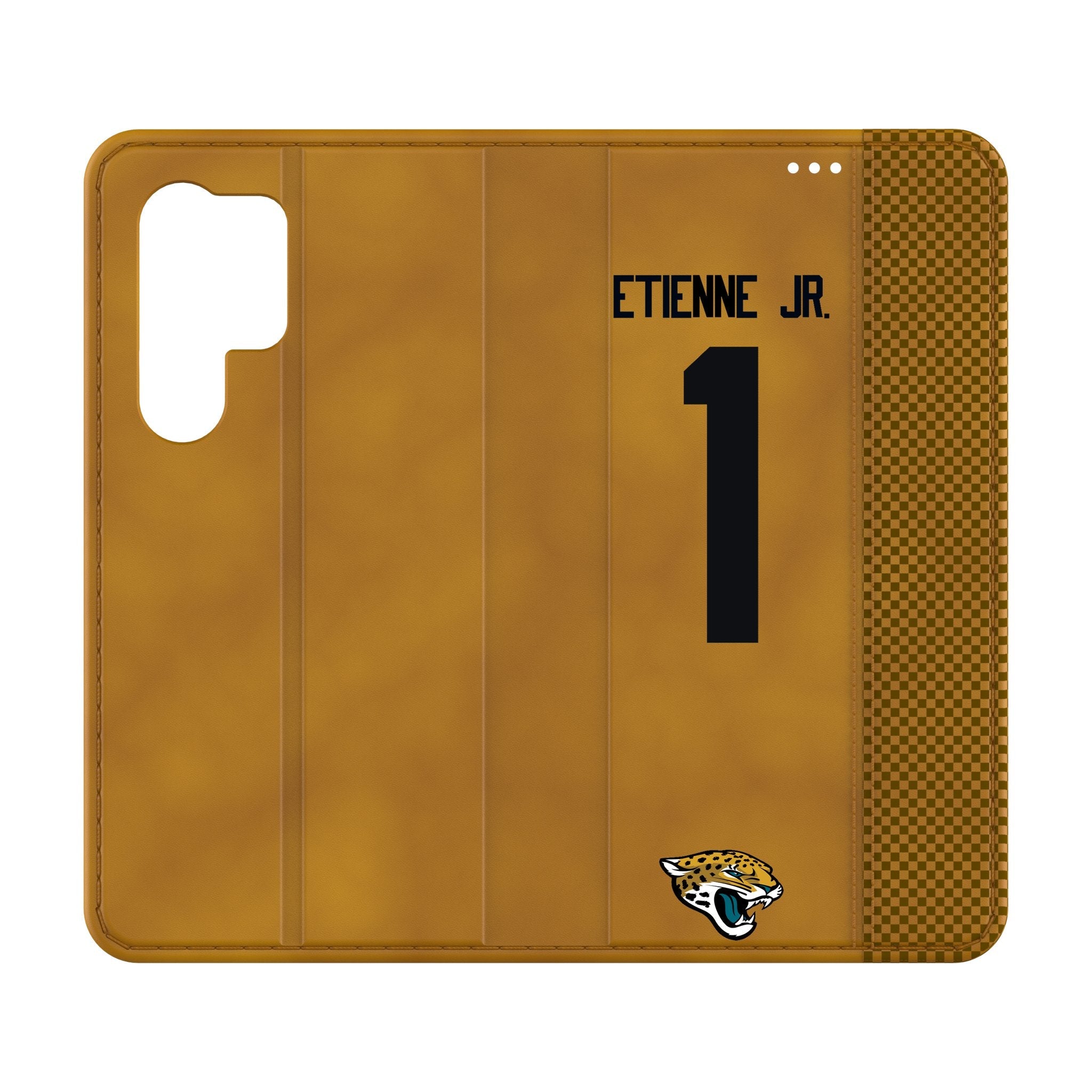 Travis Etienne Jr. Jacksonville Jaguars 1 Game Tactic Folio Phone Case for Samsung Galaxy - Sports Gifts, Sports Memorabilia, Sports Collectibles, Fan Shop