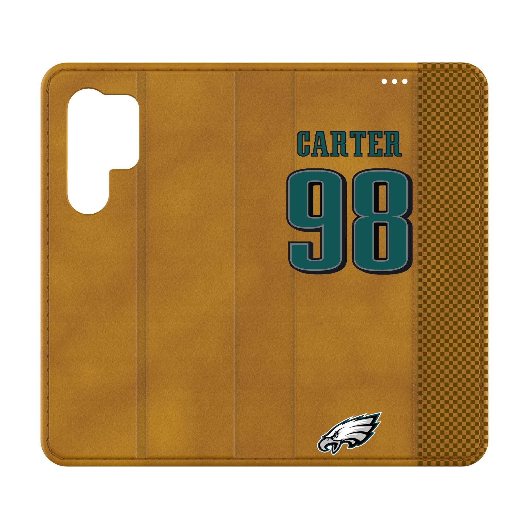 Jalen Carter Philadelphia Eagles 98 Game Tactic Folio Phone Case for Samsung Galaxy - Sports Gifts, Sports Memorabilia, Sports Collectibles, Fan Shop