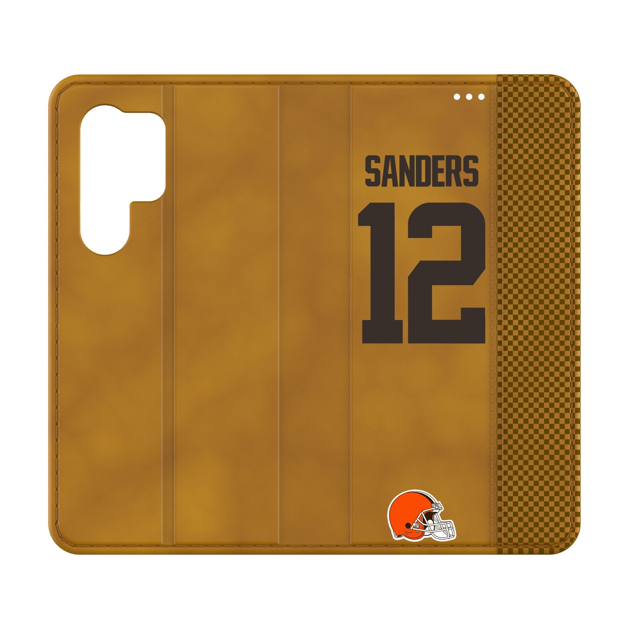 Shedeur Sanders Cleveland Browns 12 Game Tactic Folio Phone Case for Samsung Galaxy - Sports Gifts, Sports Memorabilia, Sports Collectibles, Fan Shop
