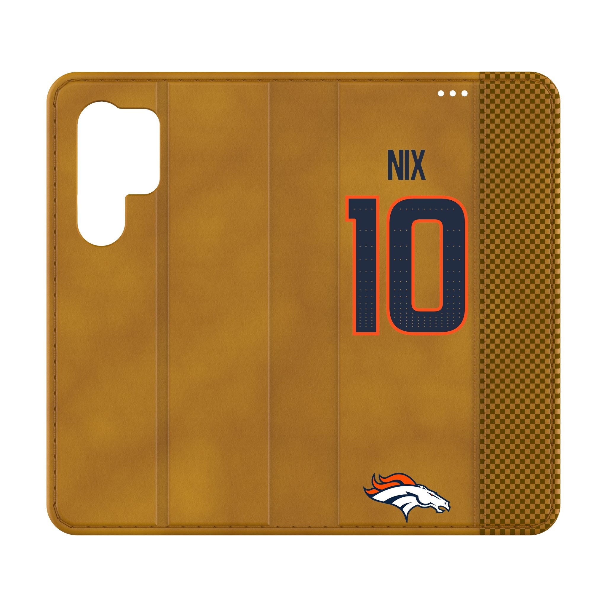 Bo Nix Denver Broncos 10 Game Tactic Folio Phone Case for Samsung Galaxy - Sports Gifts, Sports Memorabilia, Sports Collectibles, Fan Shop