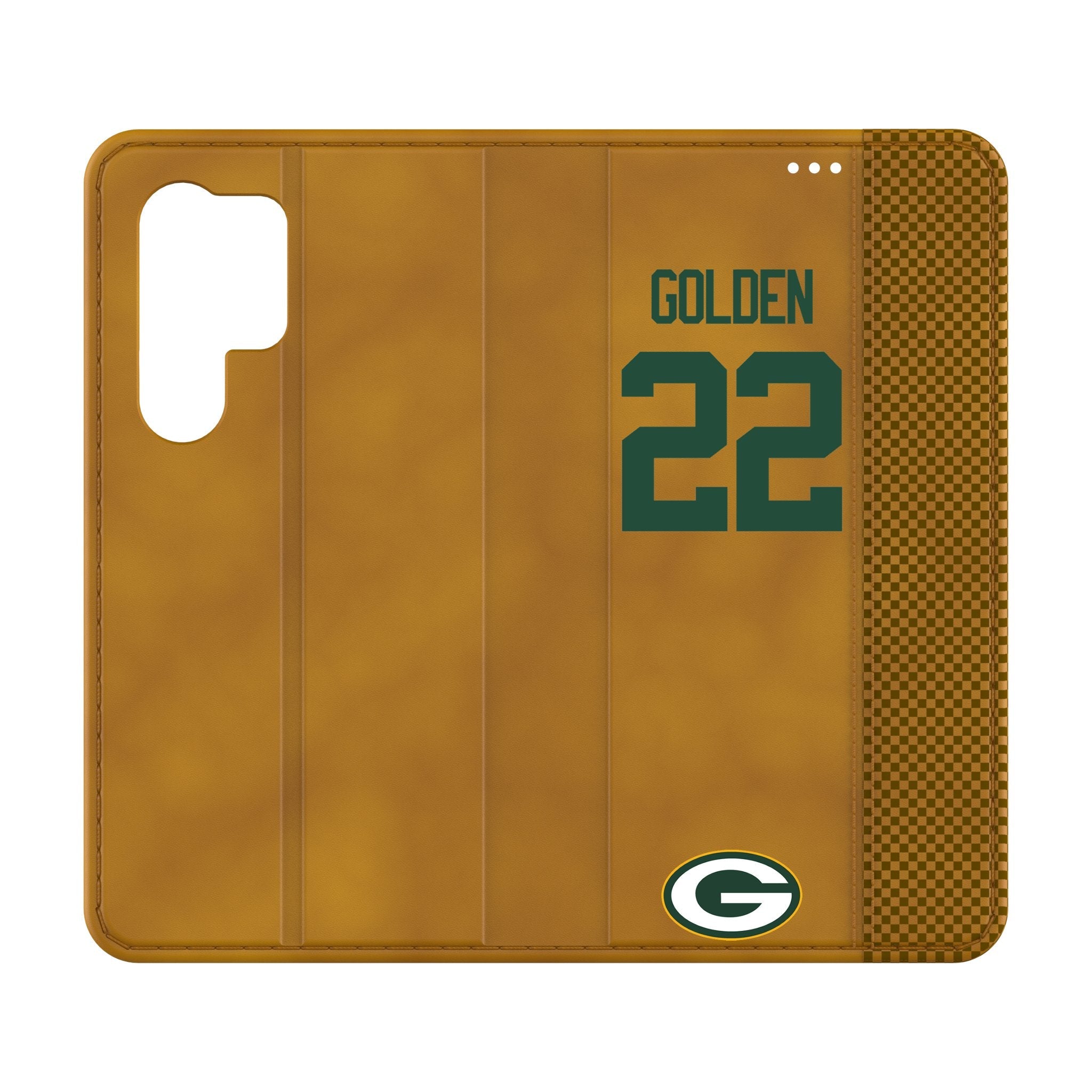 Matthew Golden Green Bay Packers 22 Game Tactic Folio Phone Case for Samsung Galaxy - Sports Gifts, Sports Memorabilia, Sports Collectibles, Fan Shop
