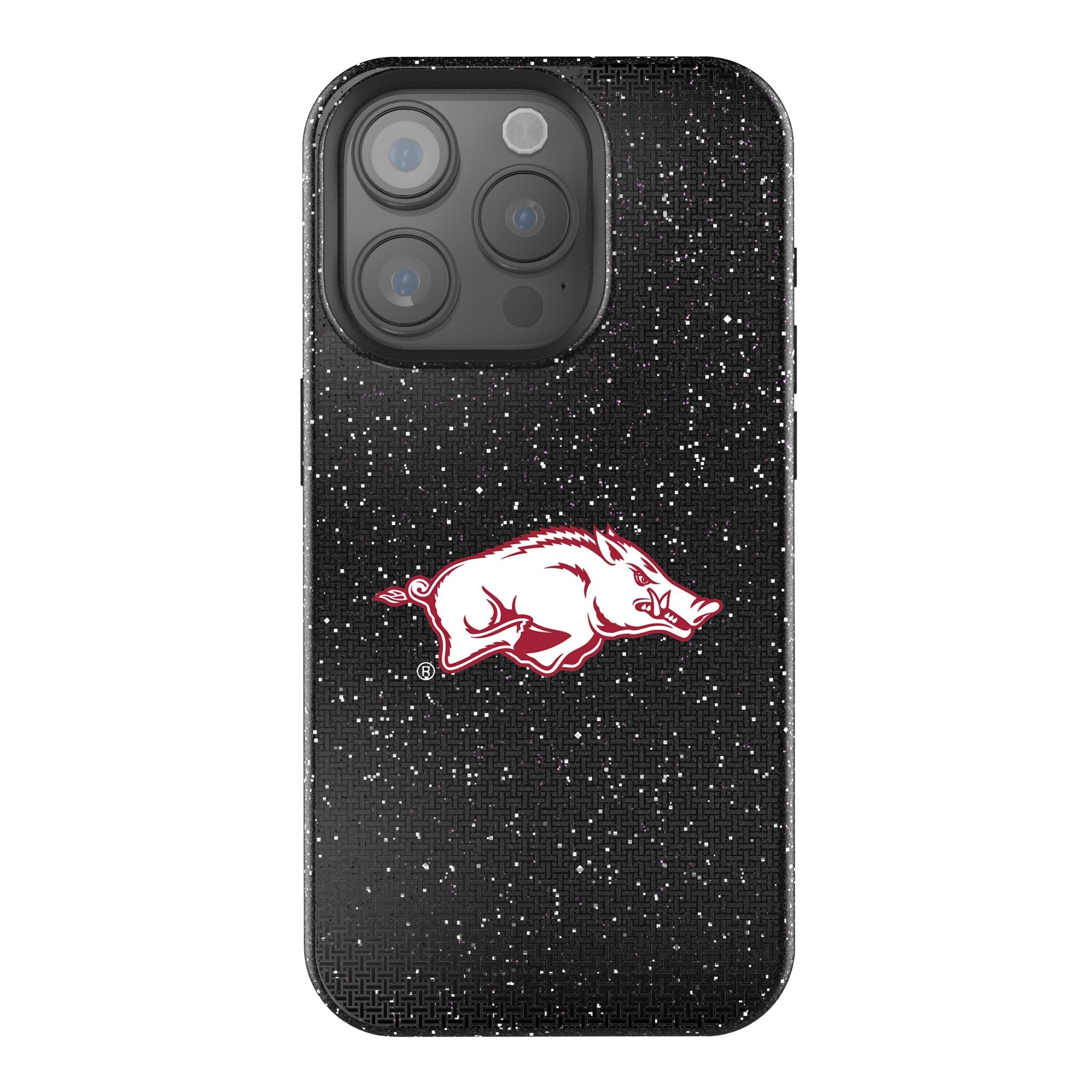 University of Arkansas Fayetteville Razorbacks Linen Bling Phone Case for Apple iPhone - Sports Gifts, Sports Memorabilia, Sports Collectibles, Fan Shop
