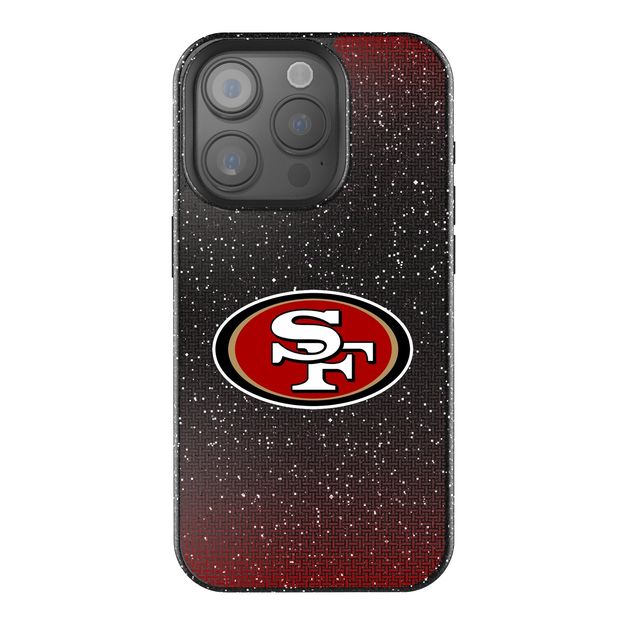 San Francisco 49ers Linen Bling Phone Case for Apple iPhone - Sports Gifts, Sports Memorabilia, Sports Collectibles, Fan Shop