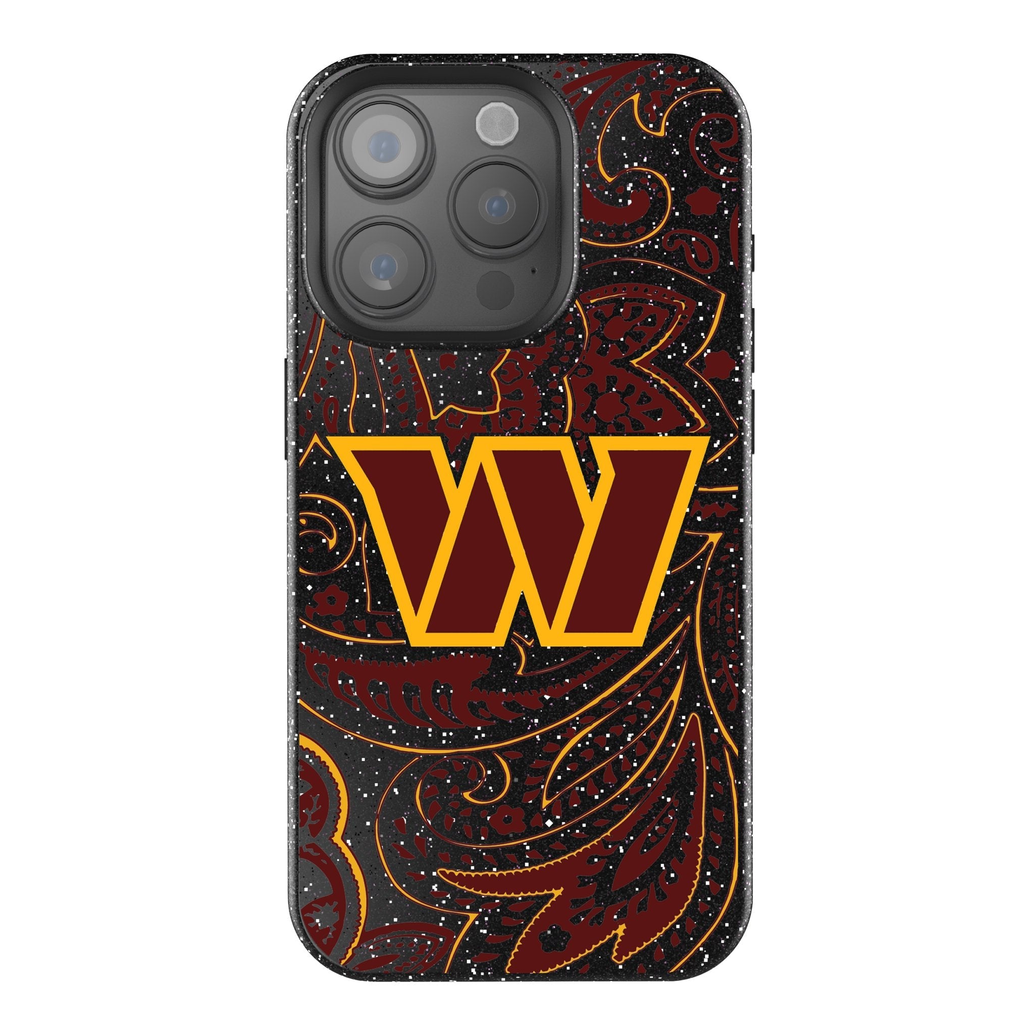 Washington Commanders Paisley Bling Phone Case - Sports Gifts, Sports Memorabilia, Sports Collectibles, Fan Shop