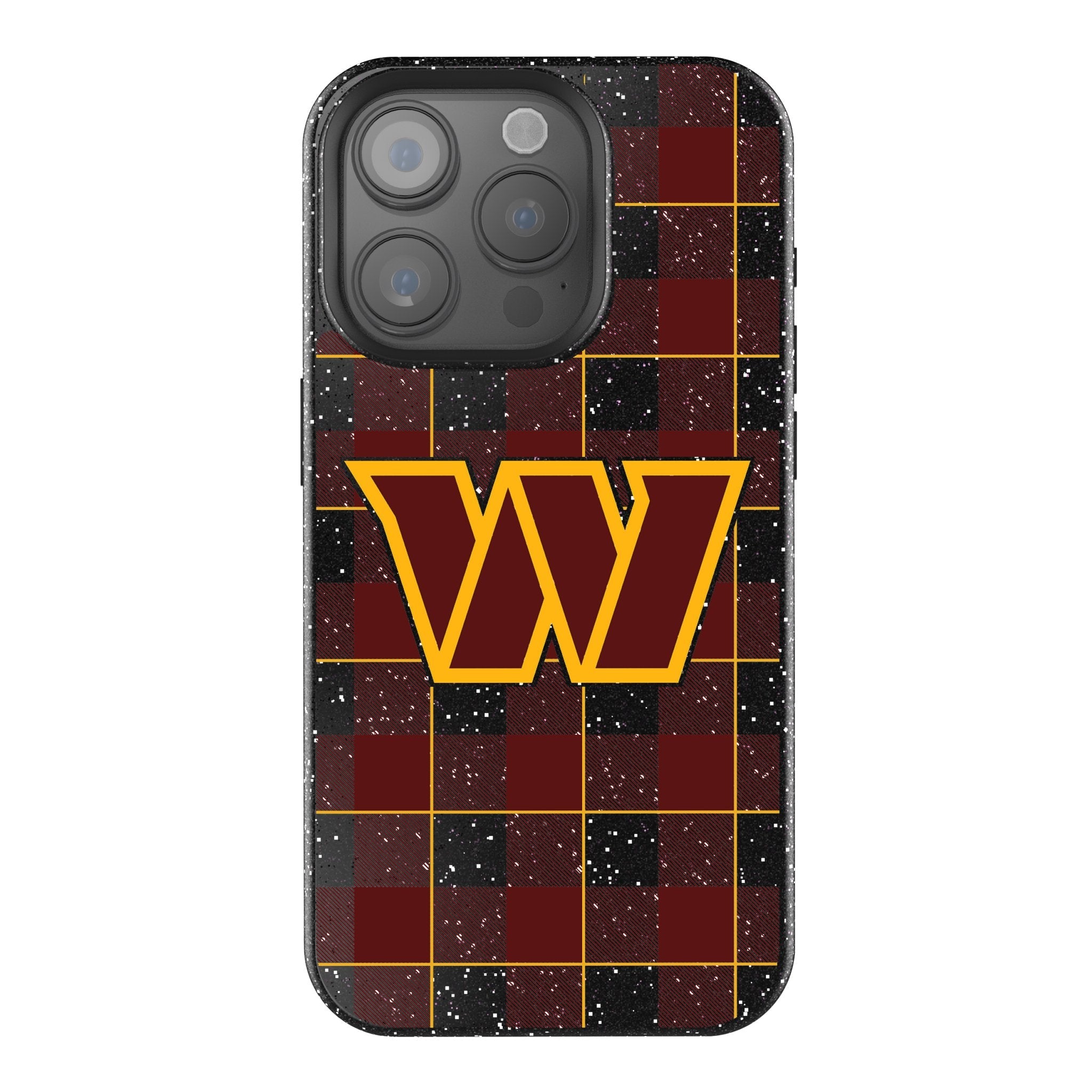 Washington Commanders Plaid Bling Phone Case - Sports Gifts, Sports Memorabilia, Sports Collectibles, Fan Shop