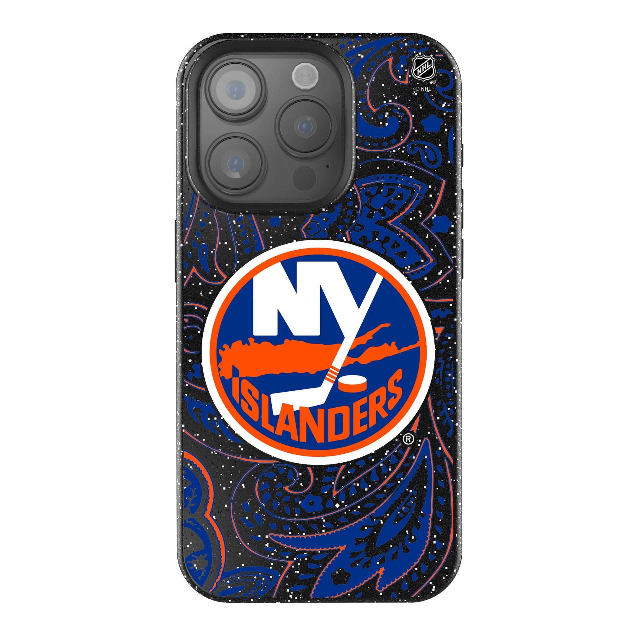 New York Islanders Paisley Bling Phone Case - Sports Gifts, Sports Memorabilia, Sports Collectibles, Fan Shop