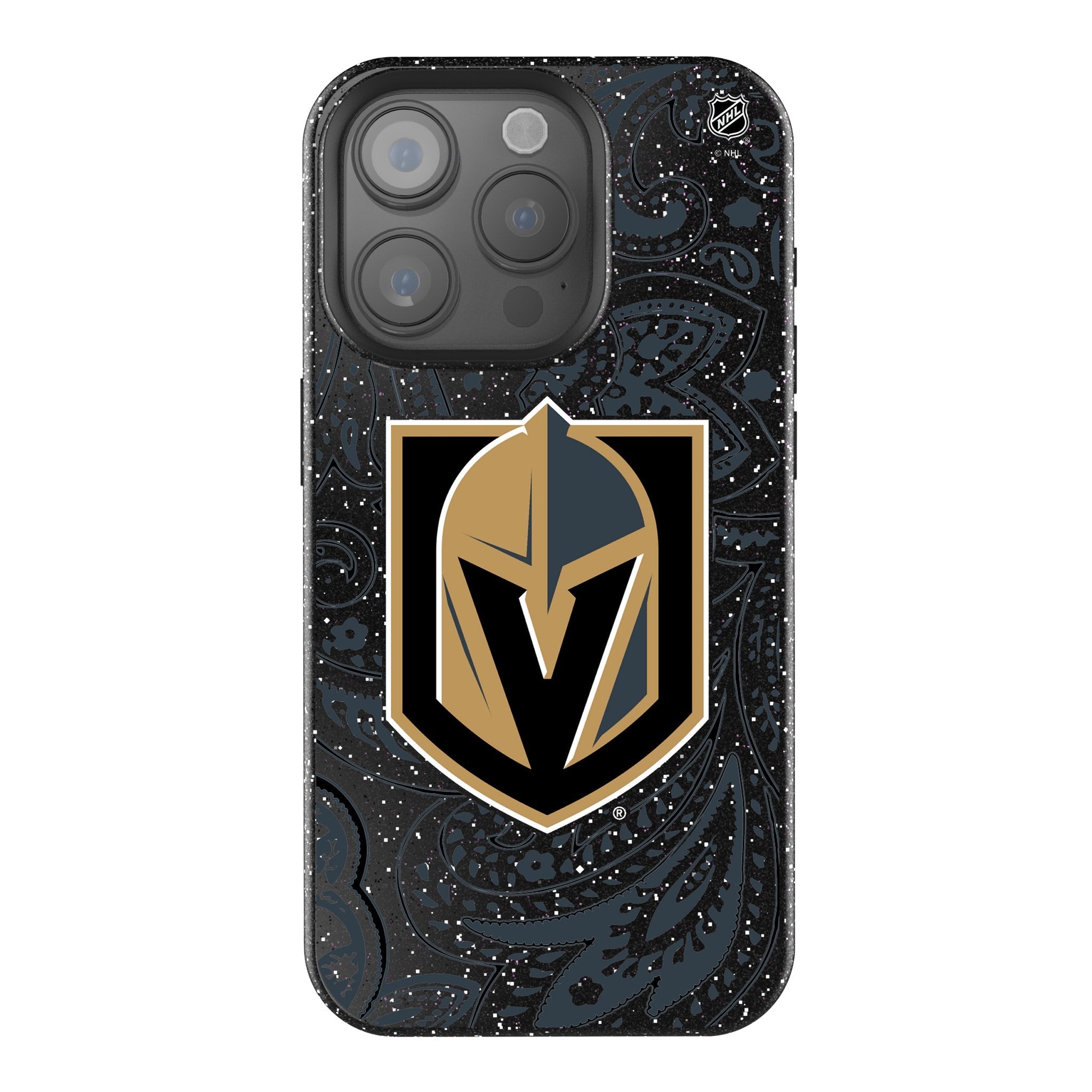 Vegas Golden Knights Paisley Bling Phone Case - Sports Gifts, Sports Memorabilia, Sports Collectibles, Fan Shop