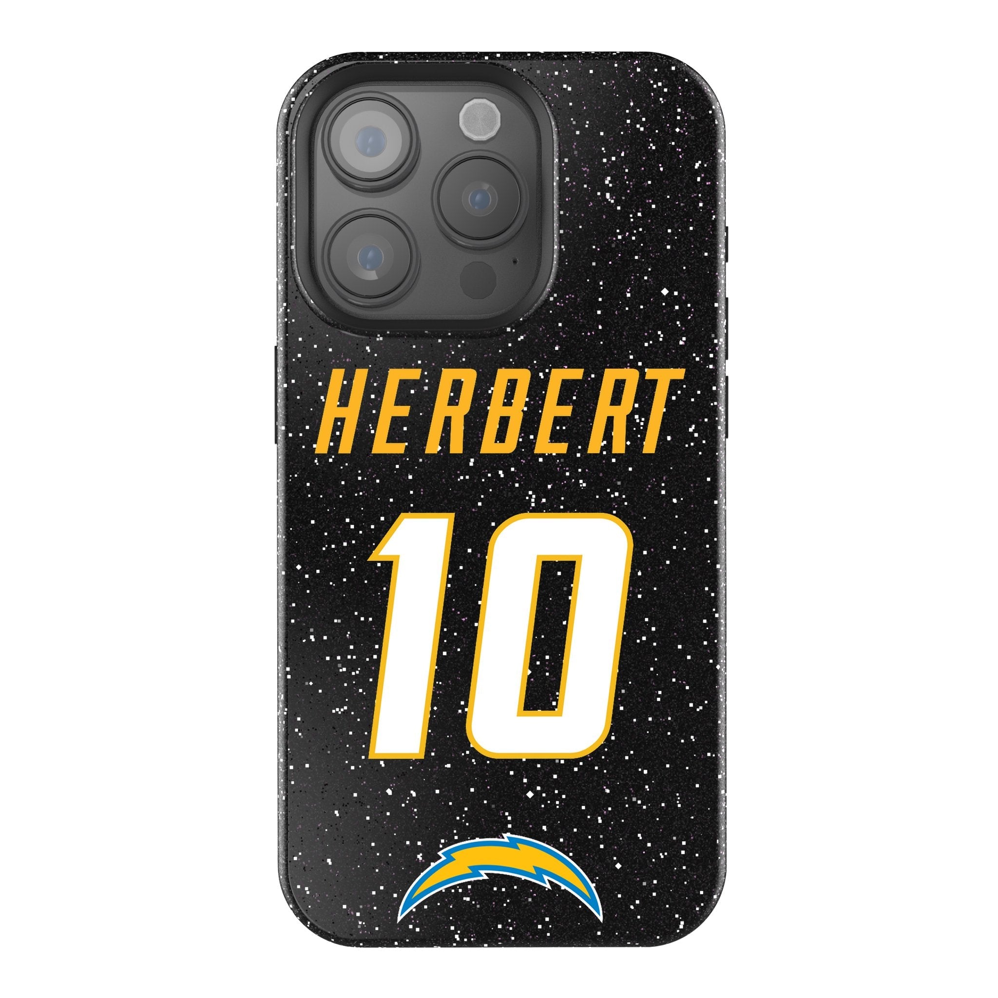 Justin Herbert Los Angeles Chargers 10 Ready Bling Phone Case - Sports Gifts, Sports Memorabilia, Sports Collectibles, Fan Shop