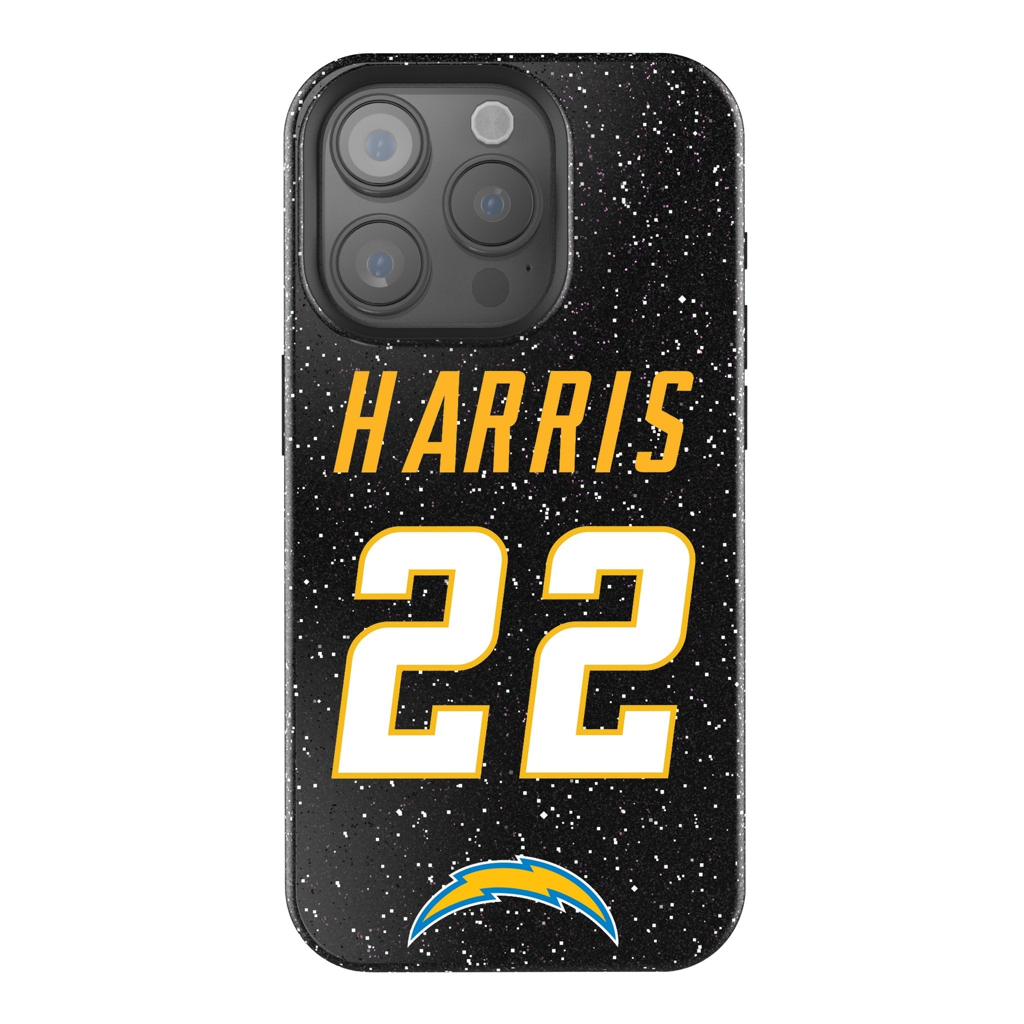 Najee Harris Los Angeles Chargers 22 Game Tactic Bling Phone Case for Apple iPhone - Sports Gifts, Sports Memorabilia, Sports Collectibles, Fan Shop