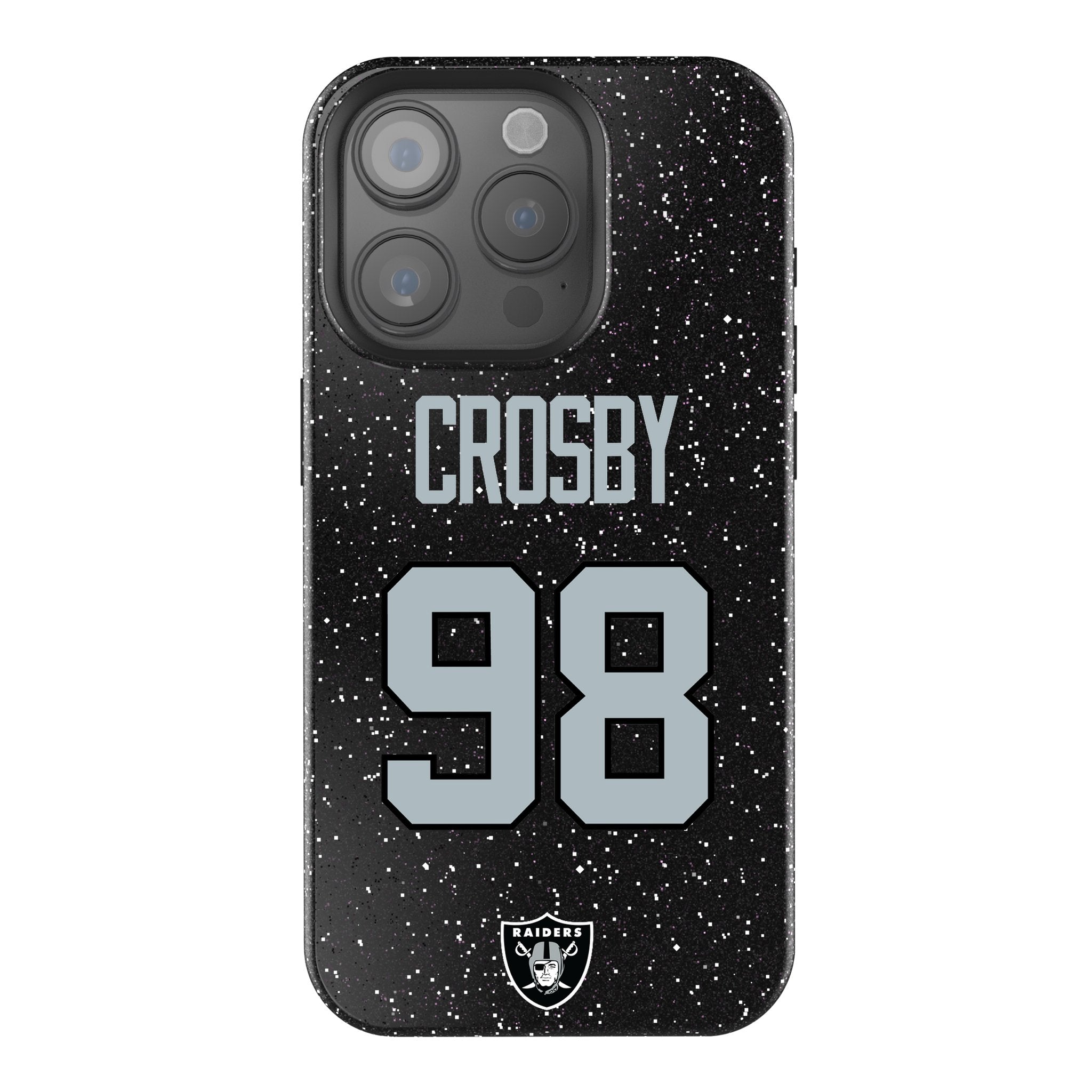 Maxx Crosby Las Vegas Raiders 98 Ready Bling Phone Case - Sports Gifts, Sports Memorabilia, Sports Collectibles, Fan Shop