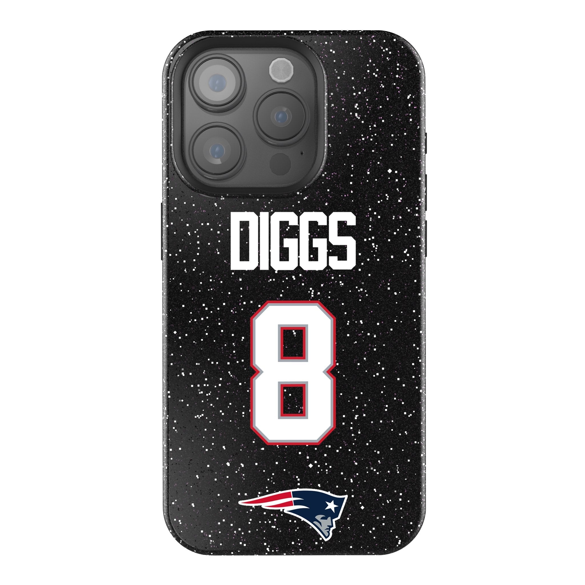 Stefon Diggs New England Patriots 8 Game Tactic Bling Phone Case for Apple iPhone - Sports Gifts, Sports Memorabilia, Sports Collectibles, Fan Shop