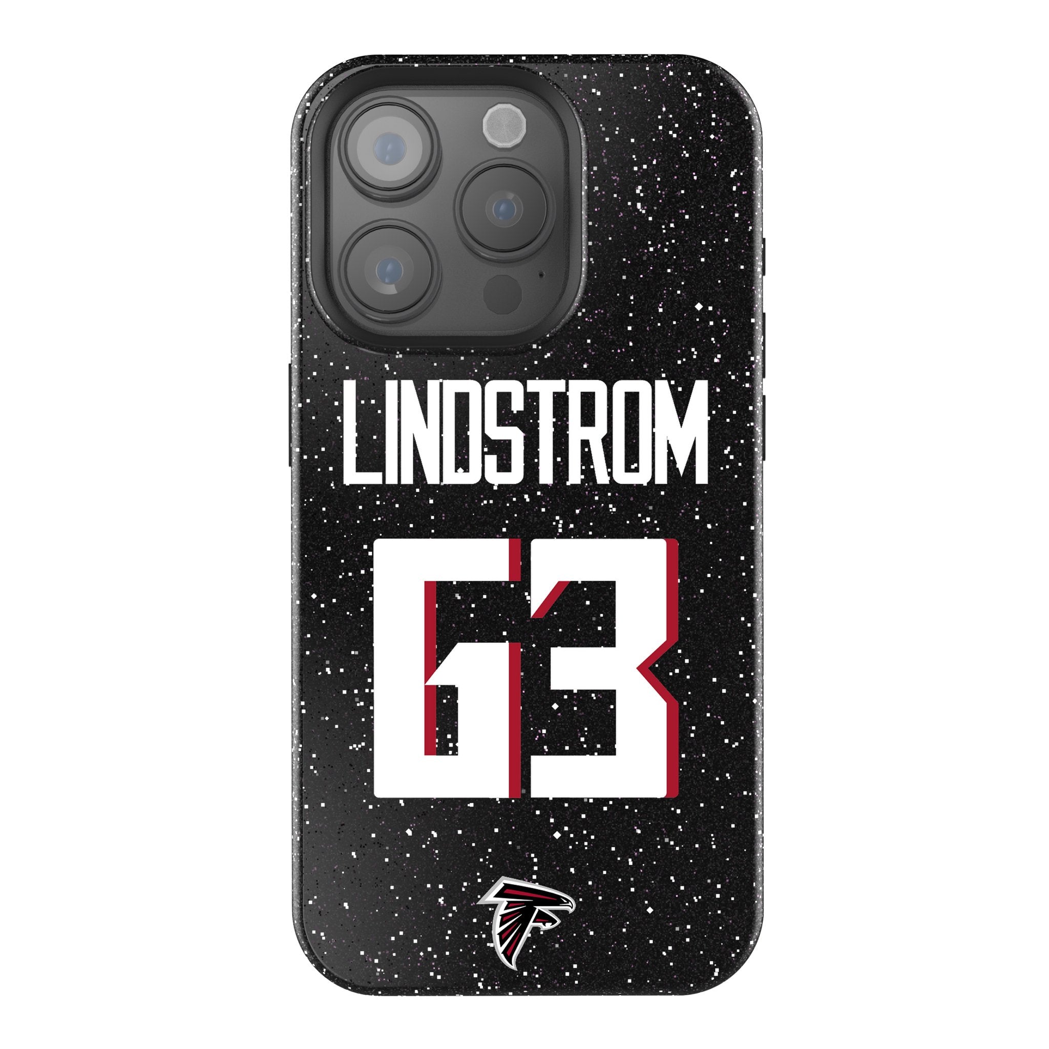 Chris Lindstrom Atlanta Falcons 63 Ready Bling Phone Case - Sports Gifts, Sports Memorabilia, Sports Collectibles, Fan Shop