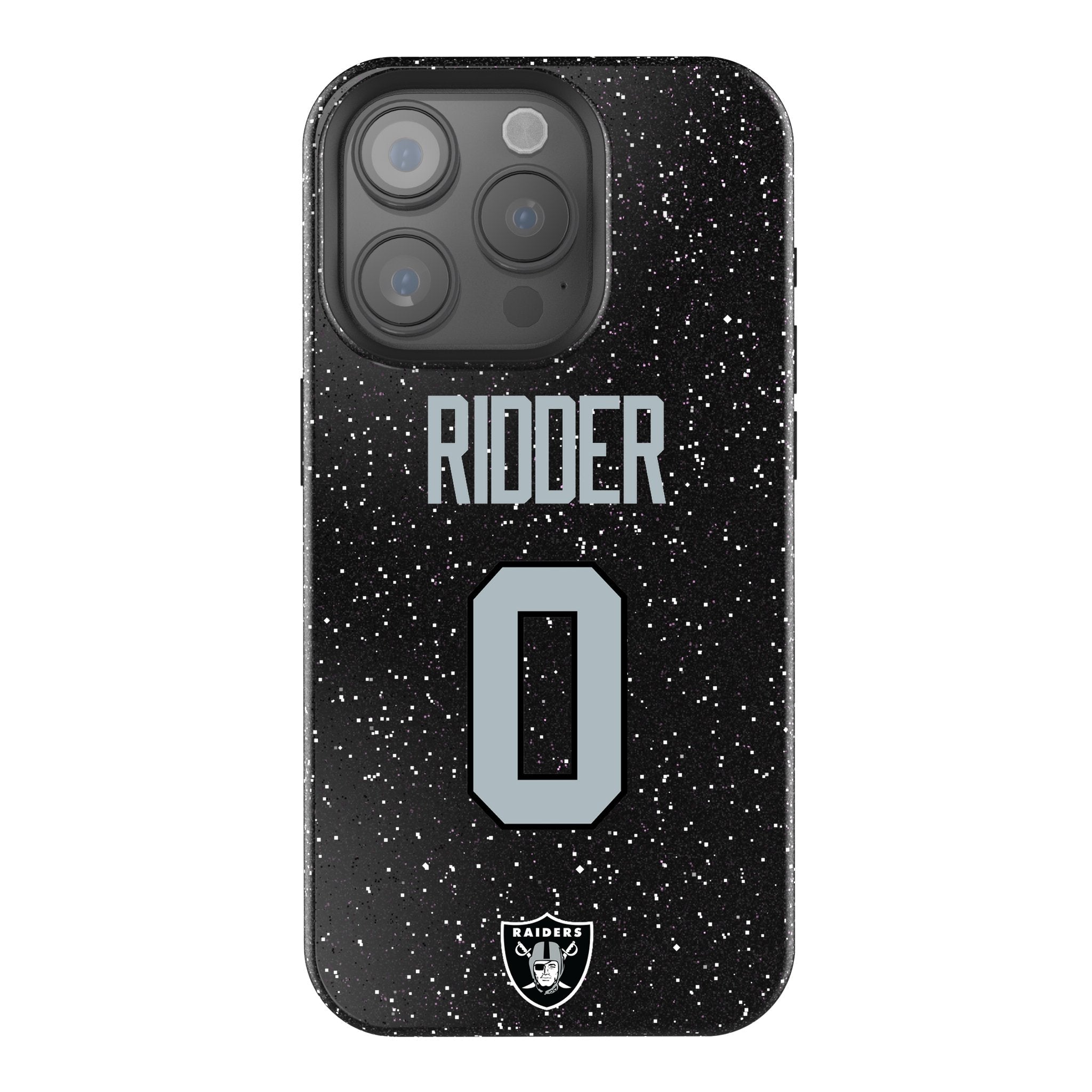 Desmond Ridder Las Vegas Raiders 0 Game Tactic Bling Phone Case for Apple iPhone - Sports Gifts, Sports Memorabilia, Sports Collectibles, Fan Shop