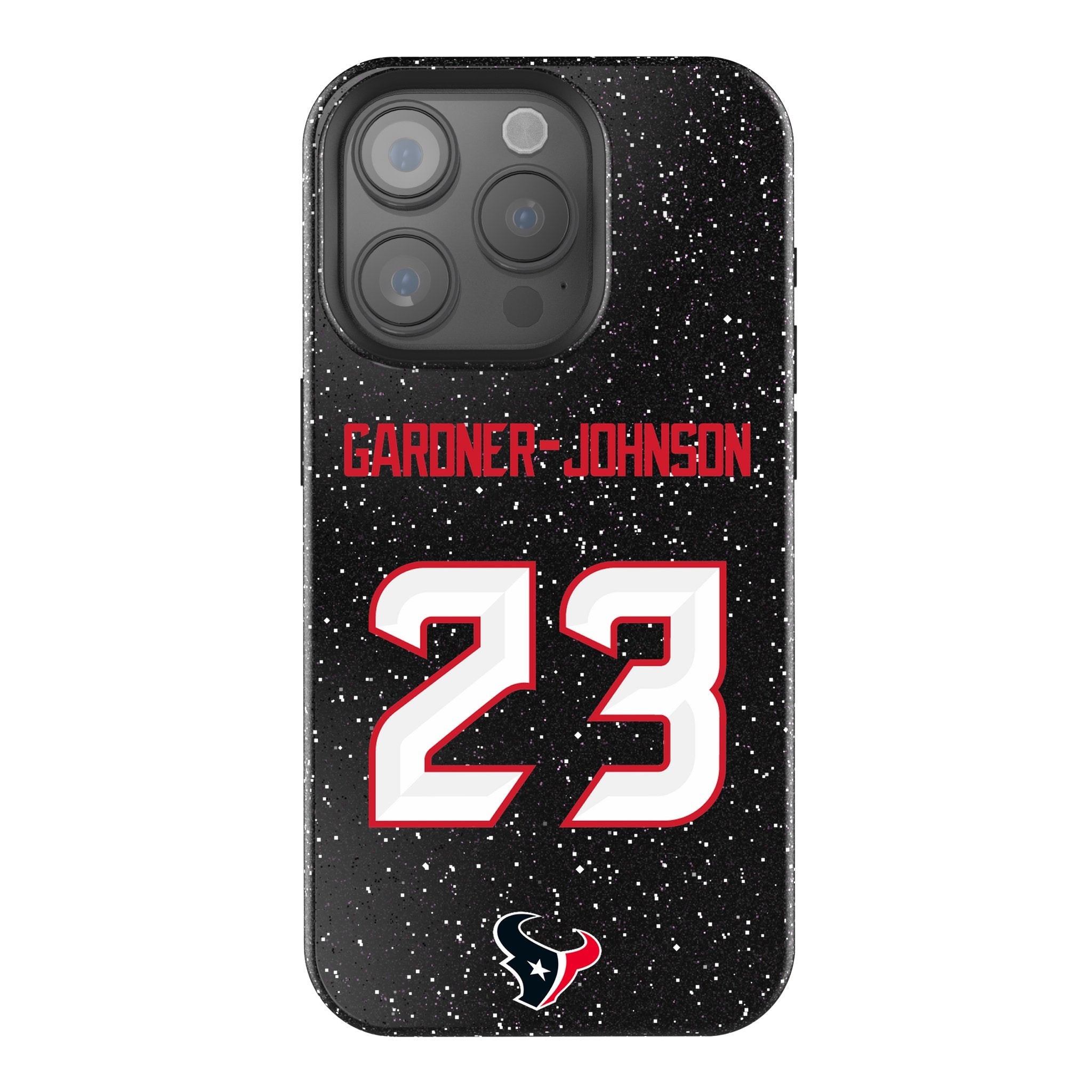 C.J. Gardner-Johnson Houston Texans 23 Game Tactic Bling Phone Case for Apple iPhone - Sports Gifts, Sports Memorabilia, Sports Collectibles, Fan Shop