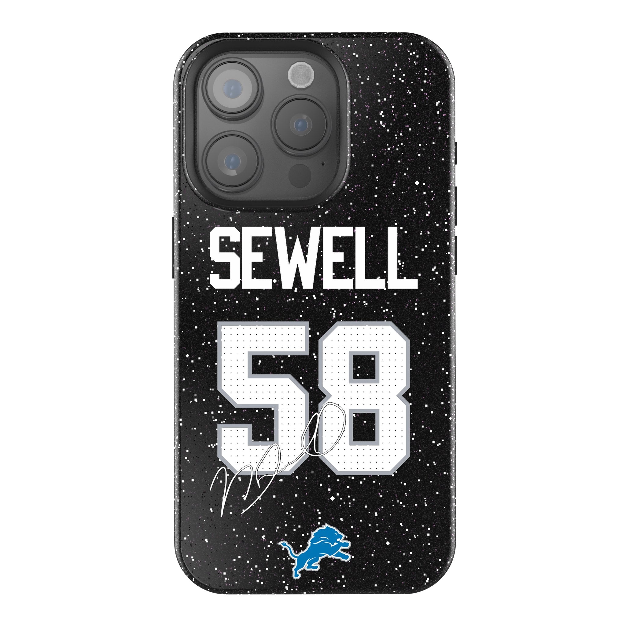 Penei Sewell Detroit Lions 58 Ready Bling Phone Case - Sports Gifts, Sports Memorabilia, Sports Collectibles, Fan Shop
