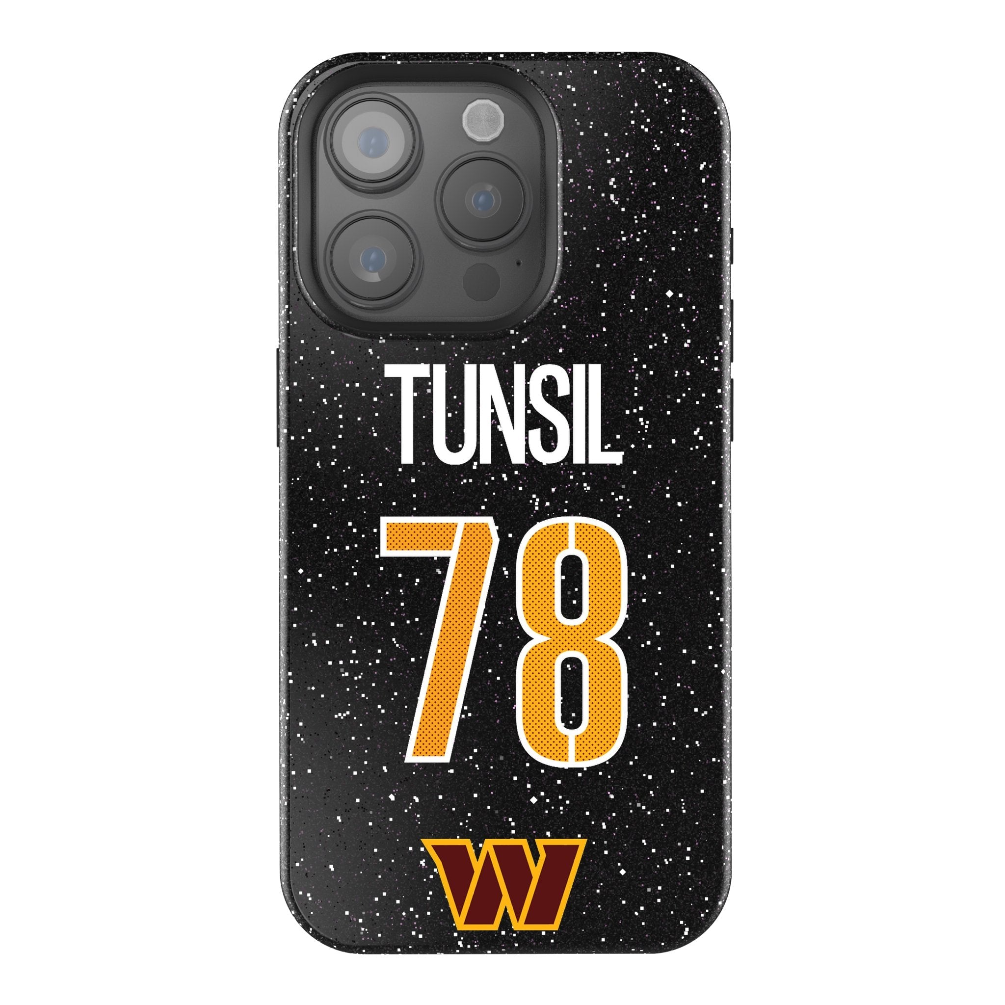 Laremy Tunsil Washington Commanders 78 Game Tactic Bling Phone Case for Apple iPhone - Sports Gifts, Sports Memorabilia, Sports Collectibles, Fan Shop