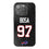 Joey Bosa Buffalo Bills 97 Game Tactic Bling Phone Case for Apple iPhone - Sports Gifts, Sports Memorabilia, Sports Collectibles, Fan Shop