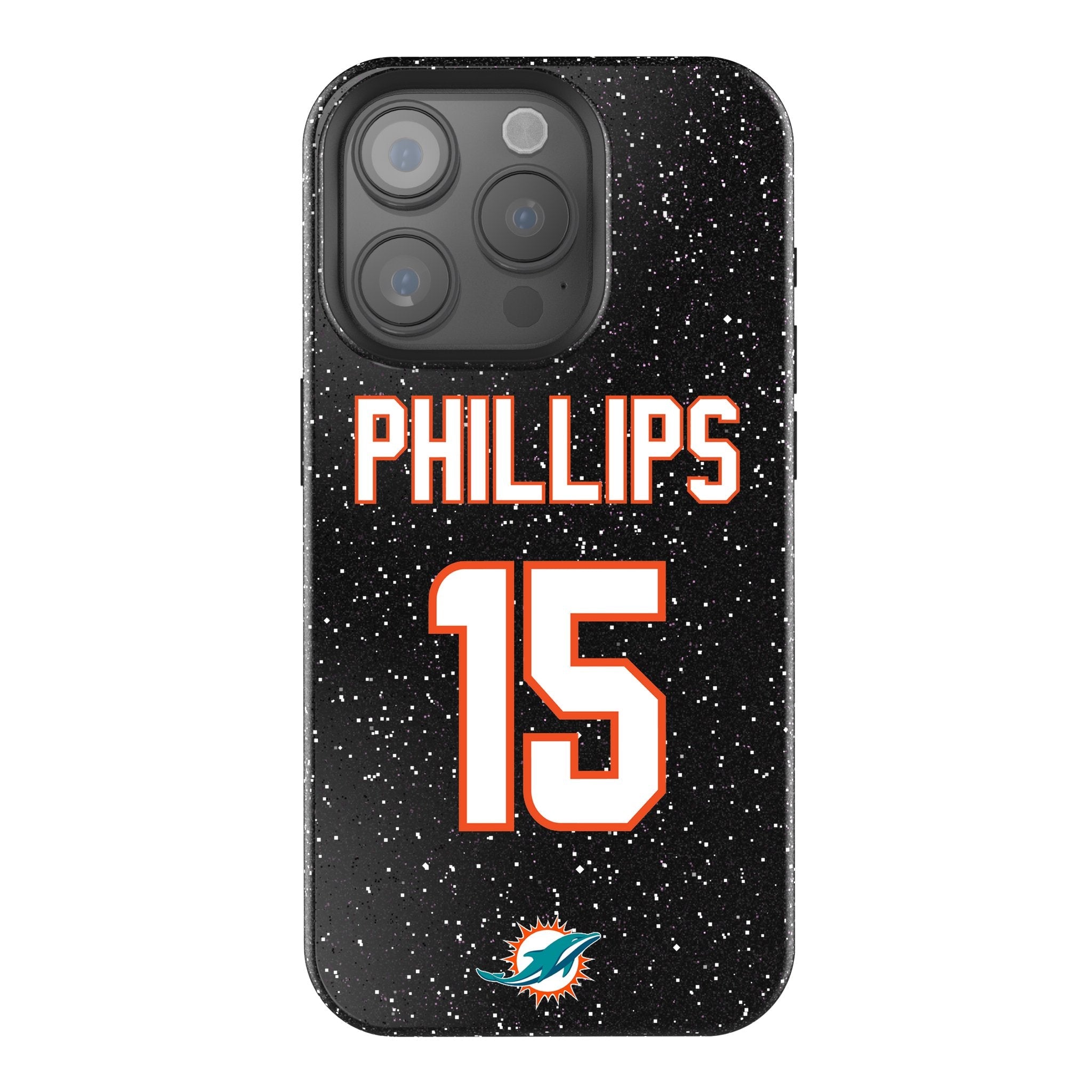 Jaelan Phillips Miami Dolphins 15 Ready Bling Phone Case - Sports Gifts, Sports Memorabilia, Sports Collectibles, Fan Shop