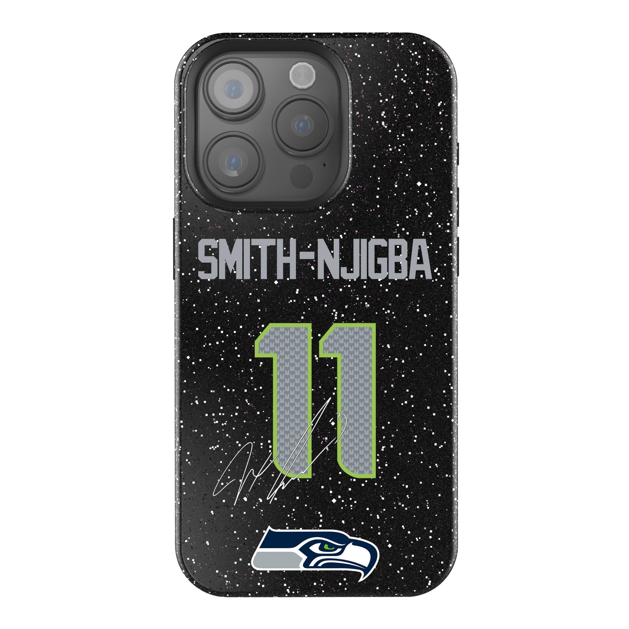 Jaxon Smith-Njigba Seattle Seahawks 11 Game Tactic Bling Phone Case for Apple iPhone - Sports Gifts, Sports Memorabilia, Sports Collectibles, Fan Shop