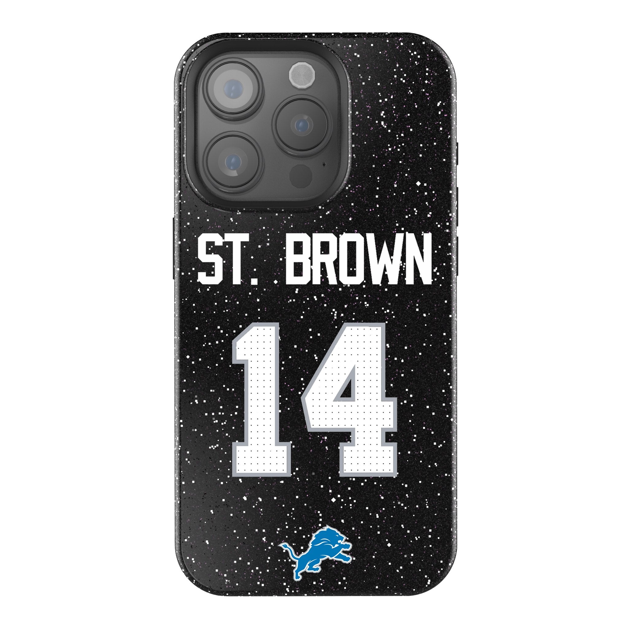 Amon-Ra St. Brown Detroit Lions 14 Ready Bling Phone Case - Sports Gifts, Sports Memorabilia, Sports Collectibles, Fan Shop
