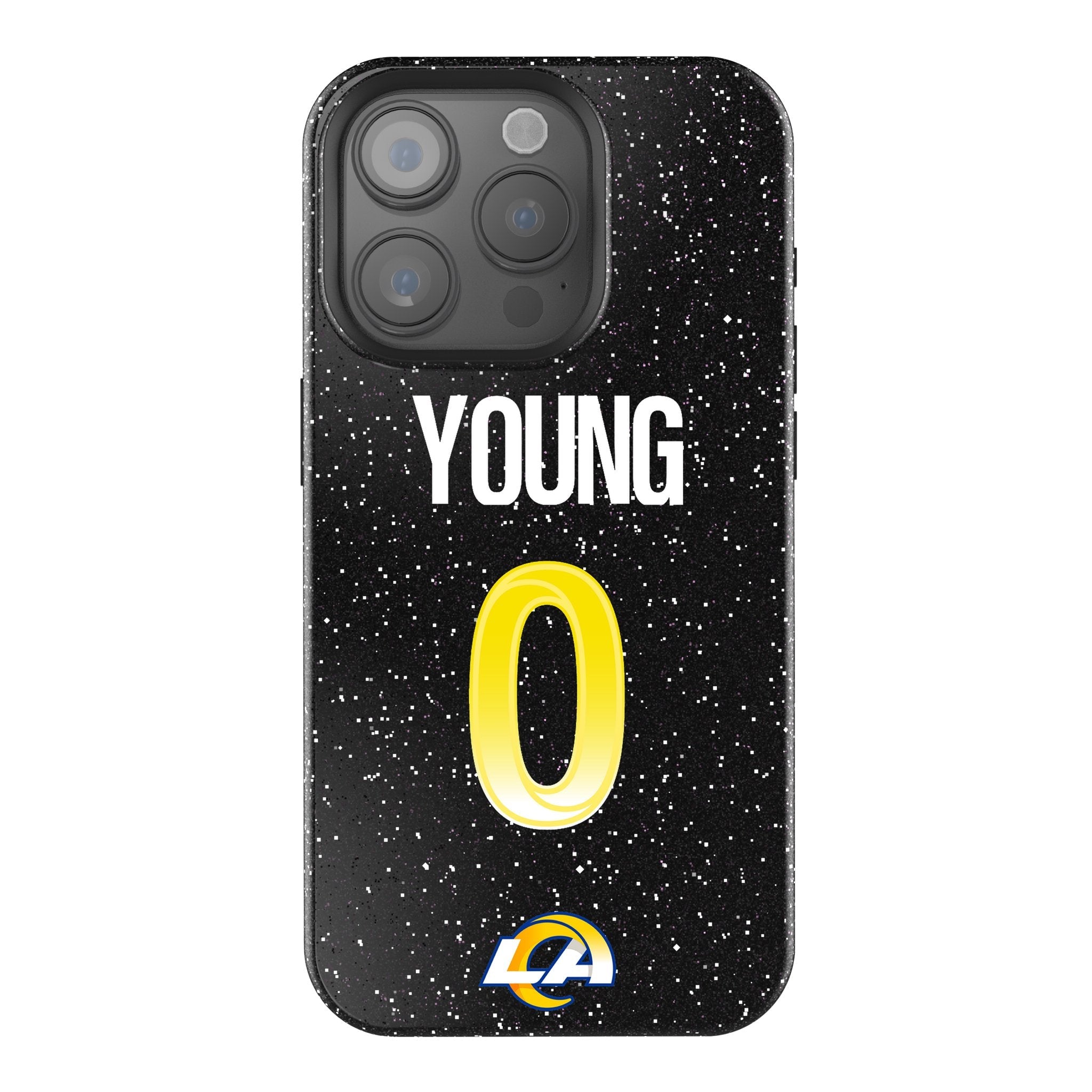 Byron Young Los Angeles Rams 0 Ready Bling Phone Case - Sports Gifts, Sports Memorabilia, Sports Collectibles, Fan Shop