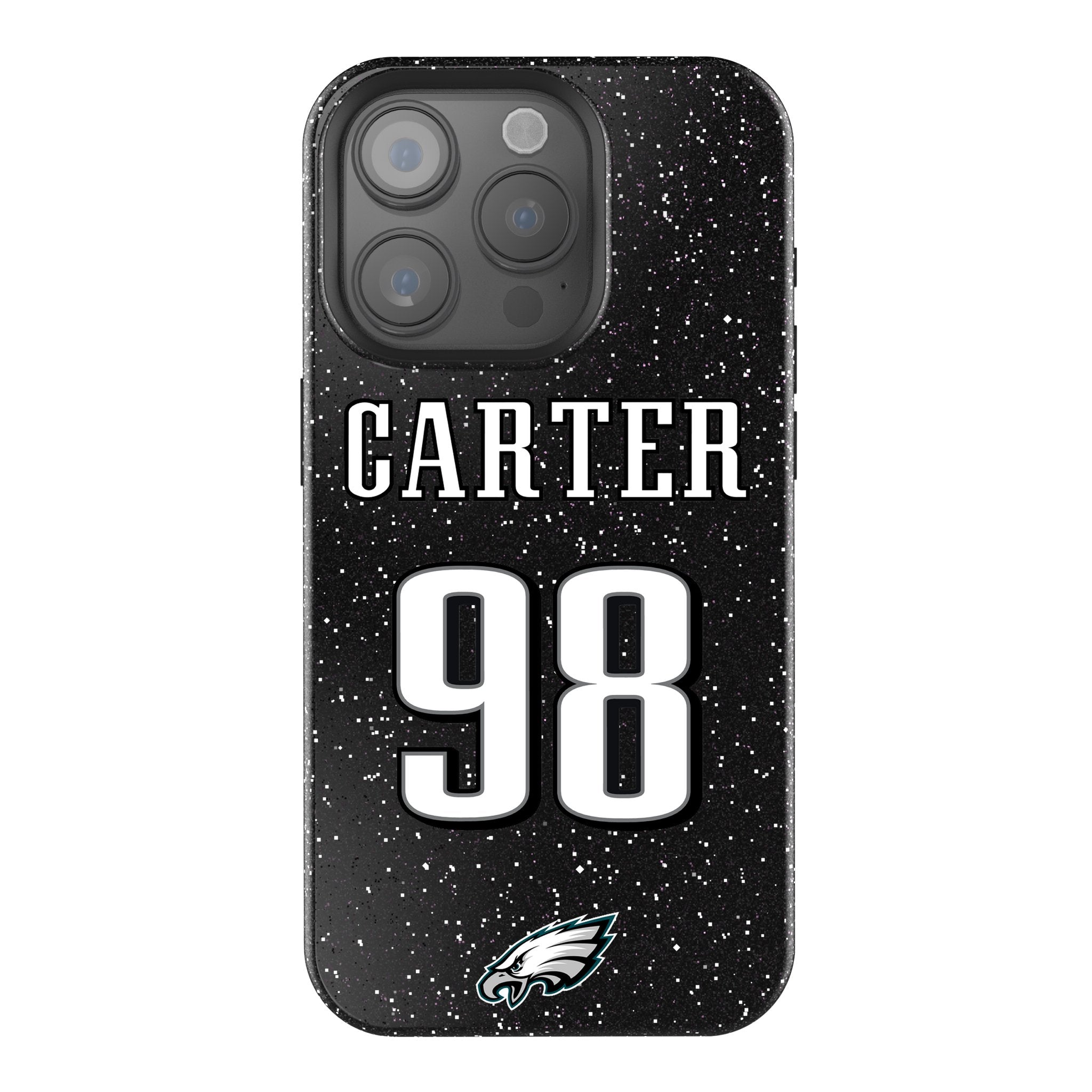 Jalen Carter Philadelphia Eagles 98 Ready Bling Phone Case - Sports Gifts, Sports Memorabilia, Sports Collectibles, Fan Shop