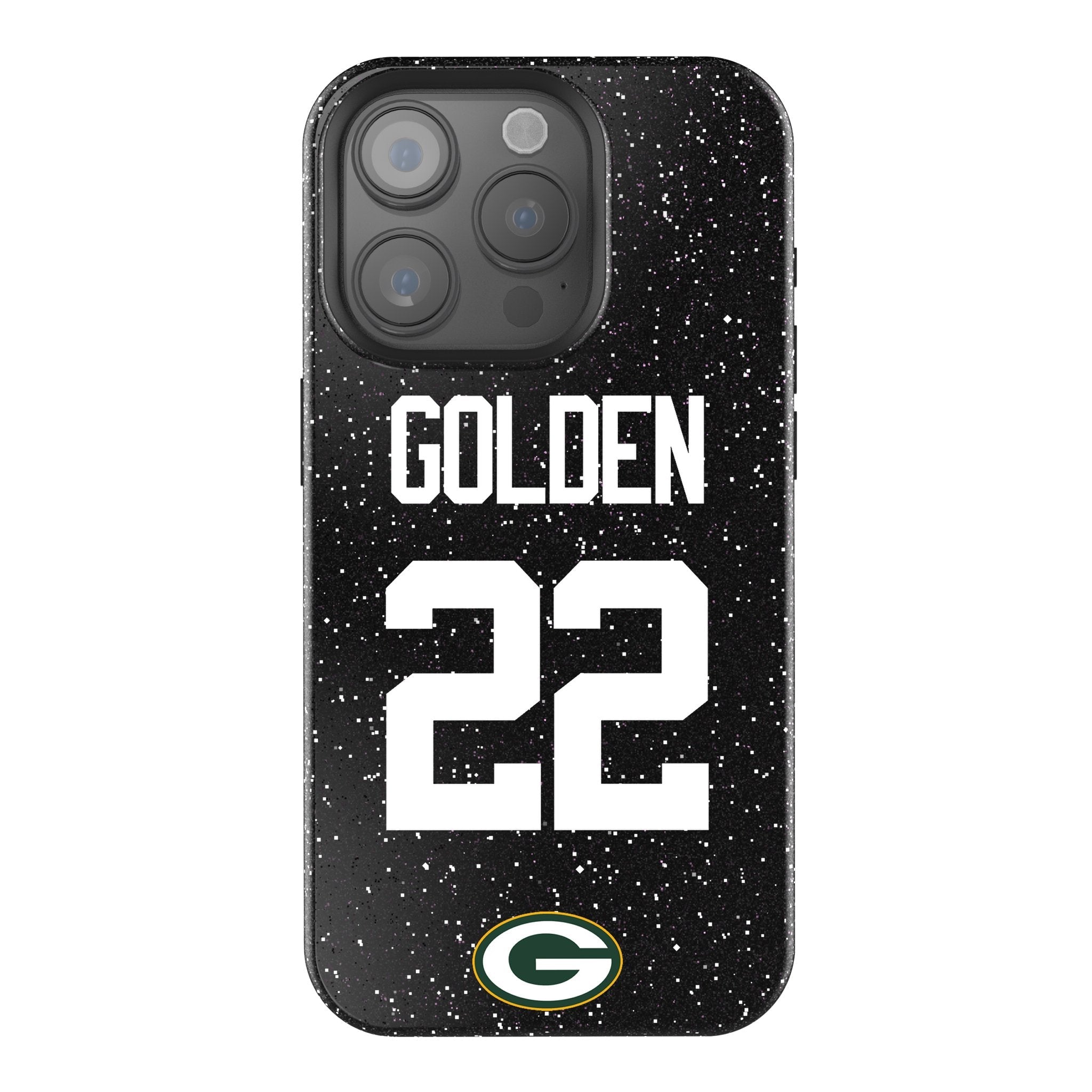 Matthew Golden Green Bay Packers 22 Game Tactic Bling Phone Case for Apple iPhone - Sports Gifts, Sports Memorabilia, Sports Collectibles, Fan Shop
