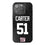 Abdul Carter New York Giants 51 Game Tactic Bling Phone Case for Apple iPhone - Sports Gifts, Sports Memorabilia, Sports Collectibles, Fan Shop
