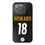 Will Howard Pittsburgh Steelers 18 Game Tactic Bling Phone Case for Apple iPhone - Sports Gifts, Sports Memorabilia, Sports Collectibles, Fan Shop