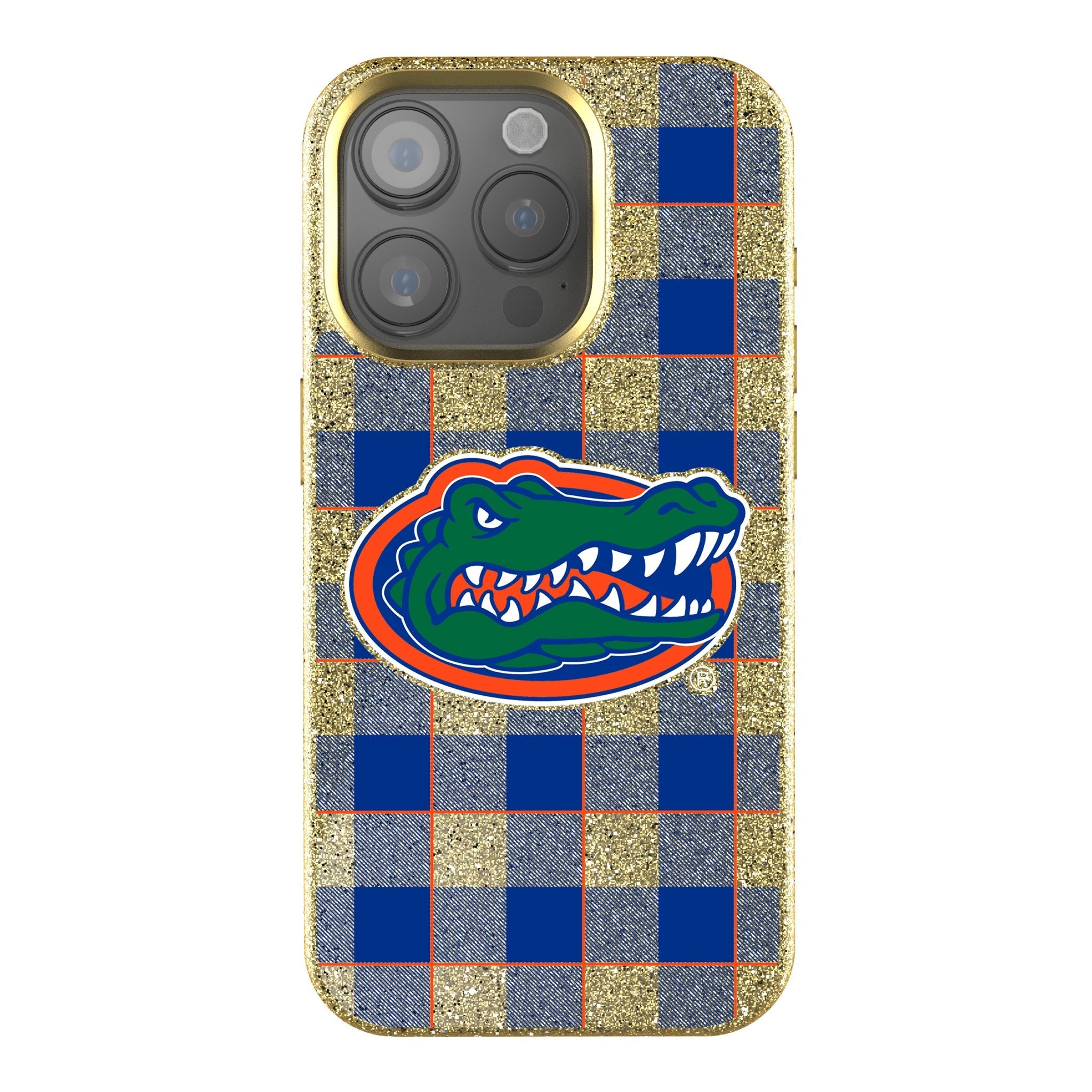 University of Florida Gators Plaid Bling Phone Case - Sports Gifts, Sports Memorabilia, Sports Collectibles, Fan Shop