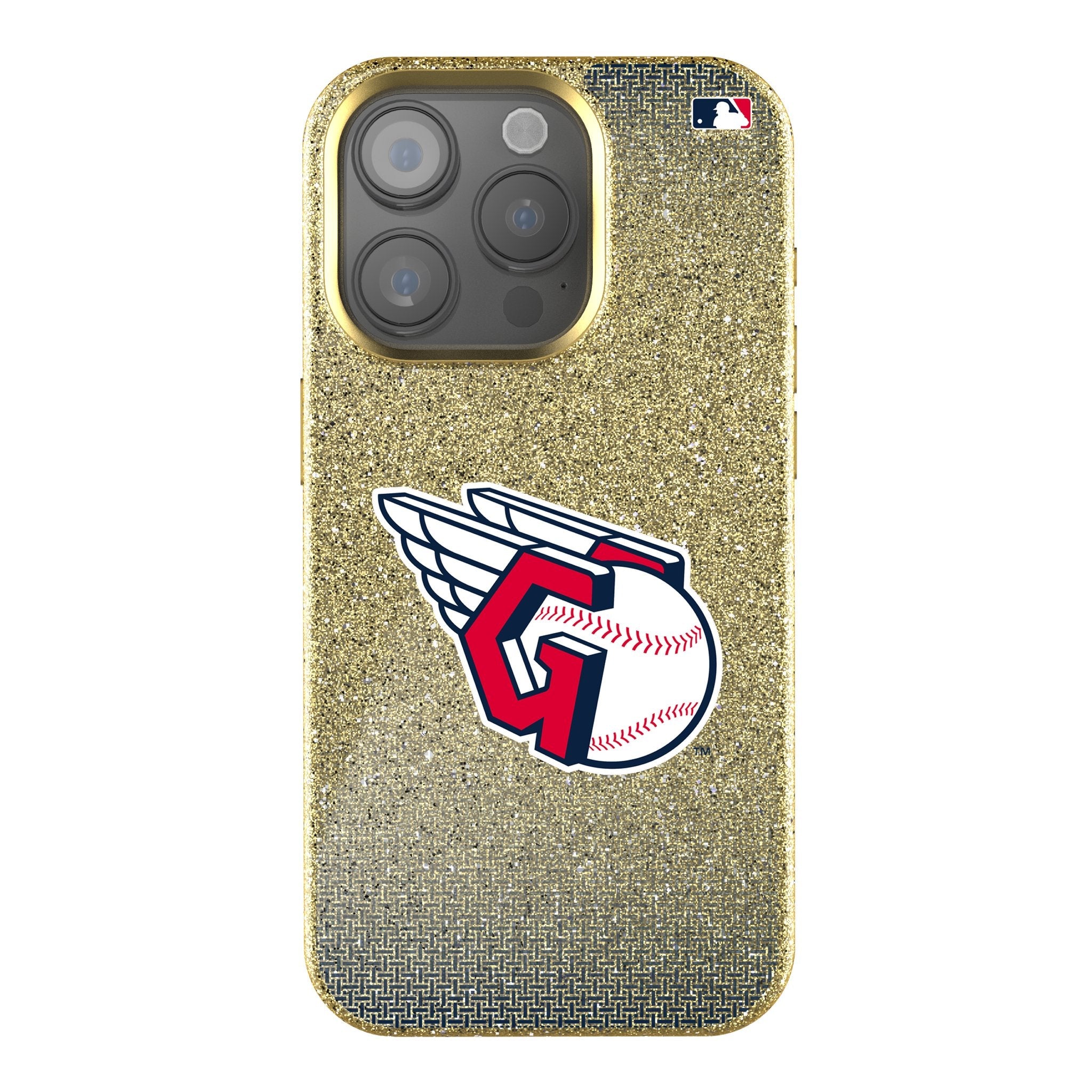 Cleveland Guardians Linen Bling Phone Case for Apple iPhone - Sports Gifts, Sports Memorabilia, Sports Collectibles, Fan Shop