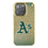 Oakland Athletics Linen Bling Phone Case for Apple iPhone - Sports Gifts, Sports Memorabilia, Sports Collectibles, Fan Shop