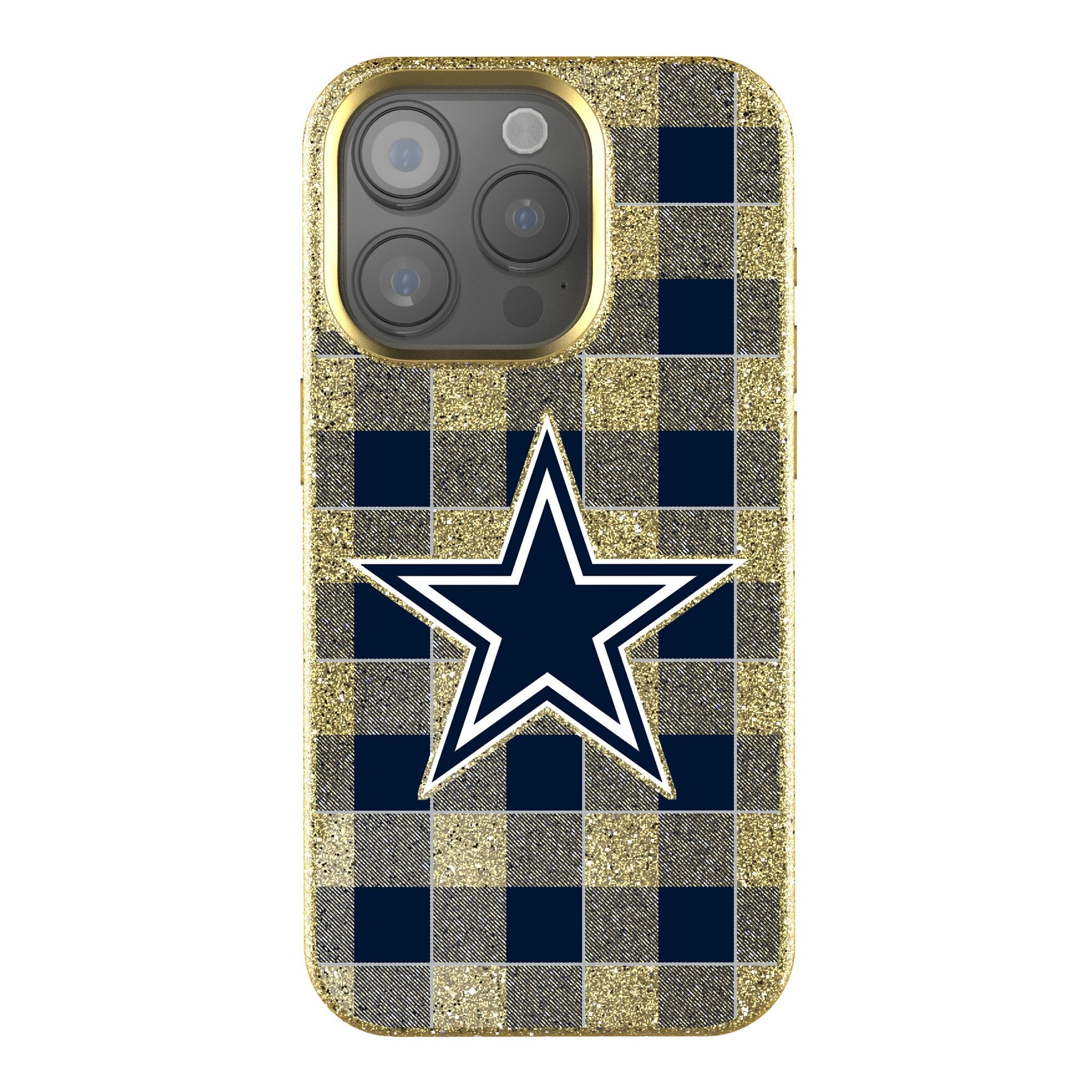 Dallas Cowboys Plaid Bling Phone Case - Sports Gifts, Sports Memorabilia, Sports Collectibles, Fan Shop