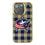 Columbus Blue Jackets Plaid Bling Phone Case - Sports Gifts, Sports Memorabilia, Sports Collectibles, Fan Shop