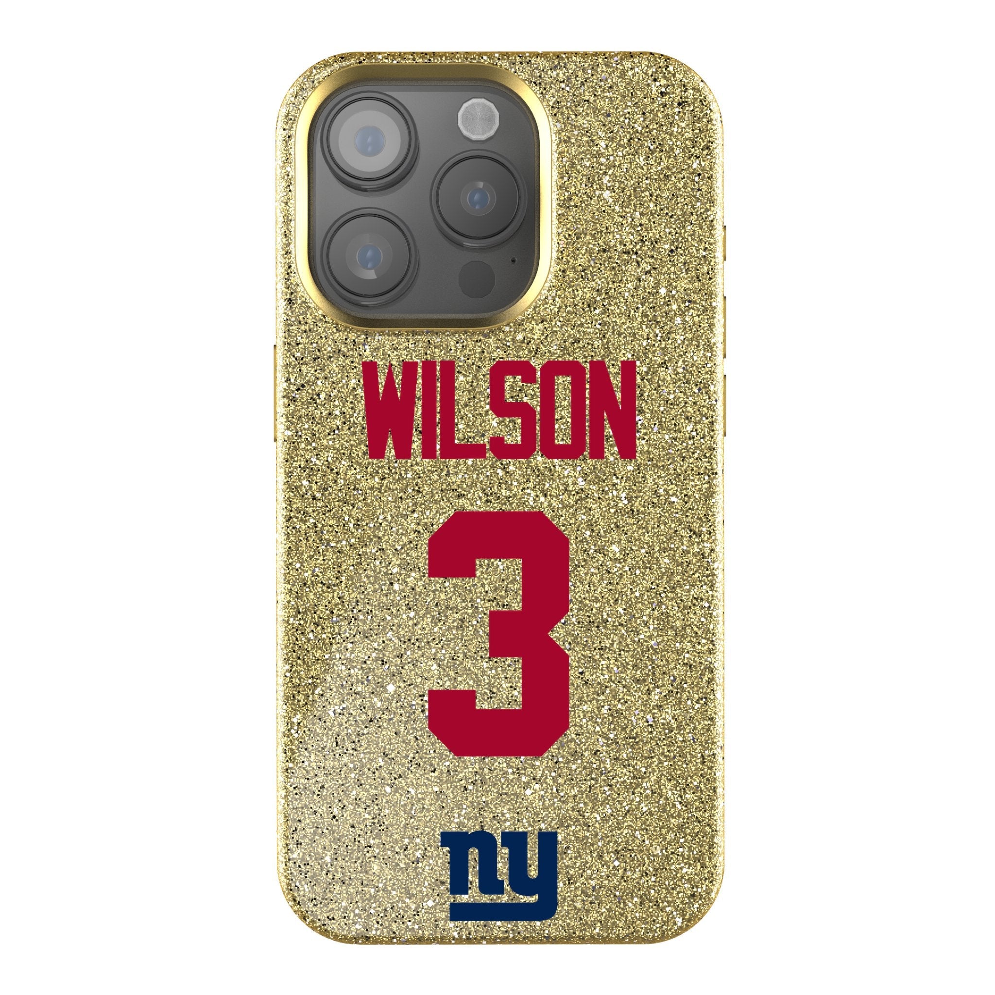 Russell Wilson New York Giants 3 Game Tactic Bling Phone Case for Apple iPhone - Sports Gifts, Sports Memorabilia, Sports Collectibles, Fan Shop