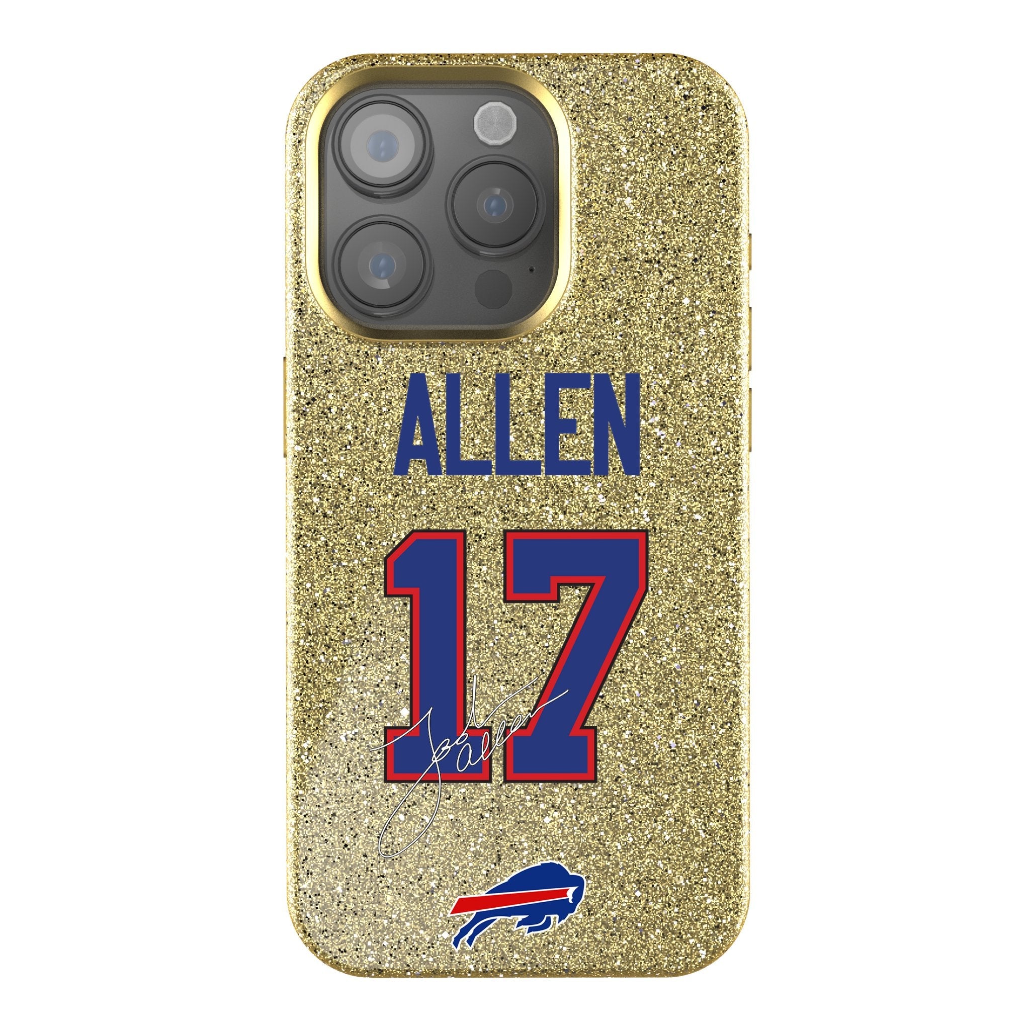 Josh Allen Buffalo Bills 17 Ready Bling Phone Case - Sports Gifts, Sports Memorabilia, Sports Collectibles, Fan Shop